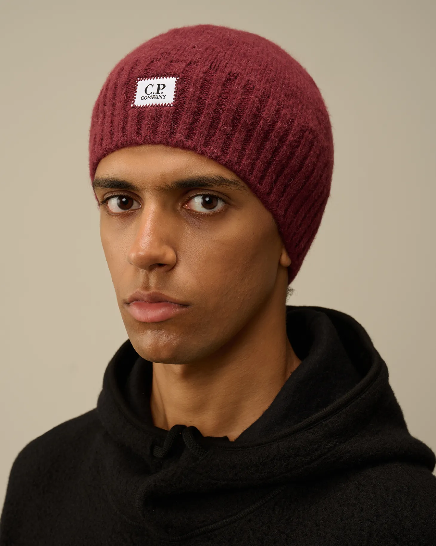 Alpaca Soft Logo Beanie<C.P. Company Cheap