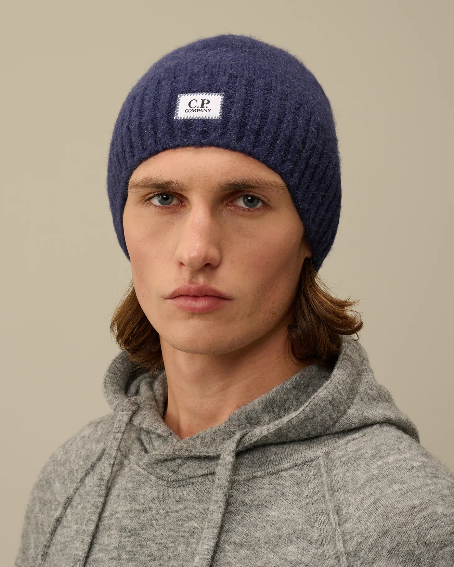 Alpaca Soft Logo Beanie<C.P. Company Store