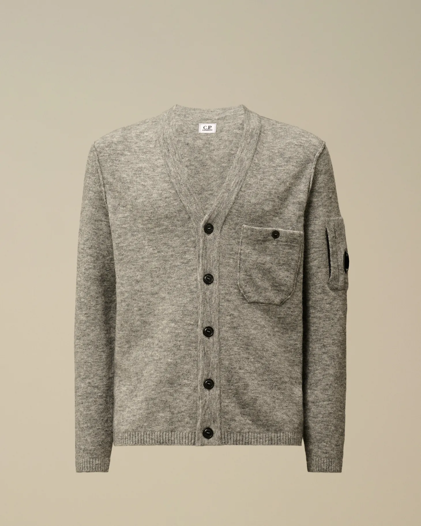 Alpaca Wool Buttoned Cardigan<C.P. Company Clearance