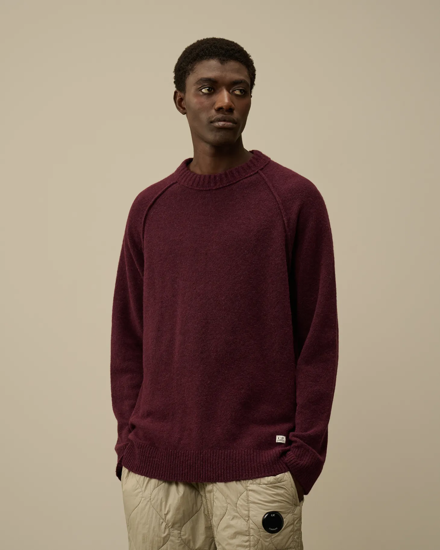 Alpaca Wool Crewneck Knit<C.P. Company Sale