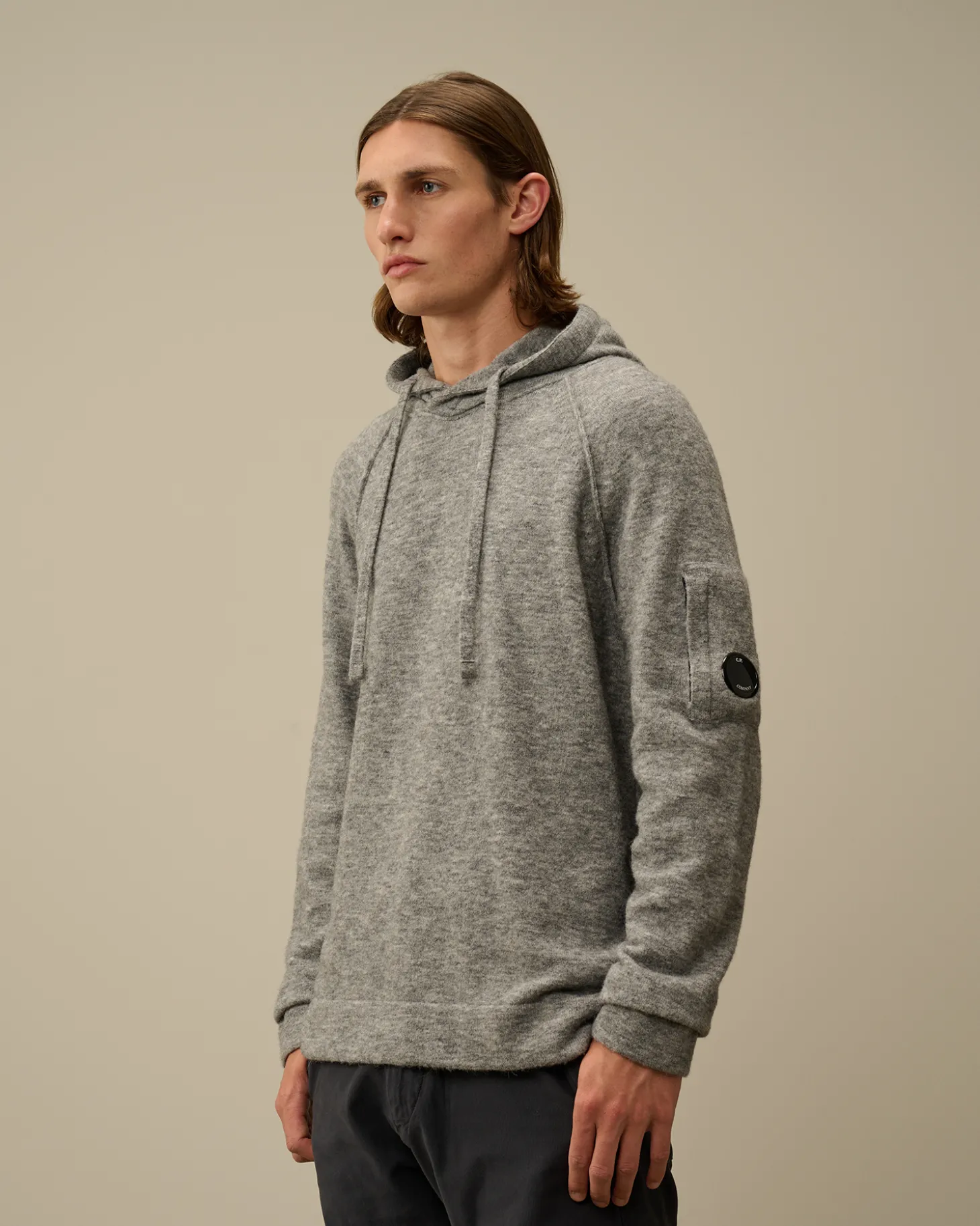 Alpaca Wool Hooded Knit<C.P. Company Clearance