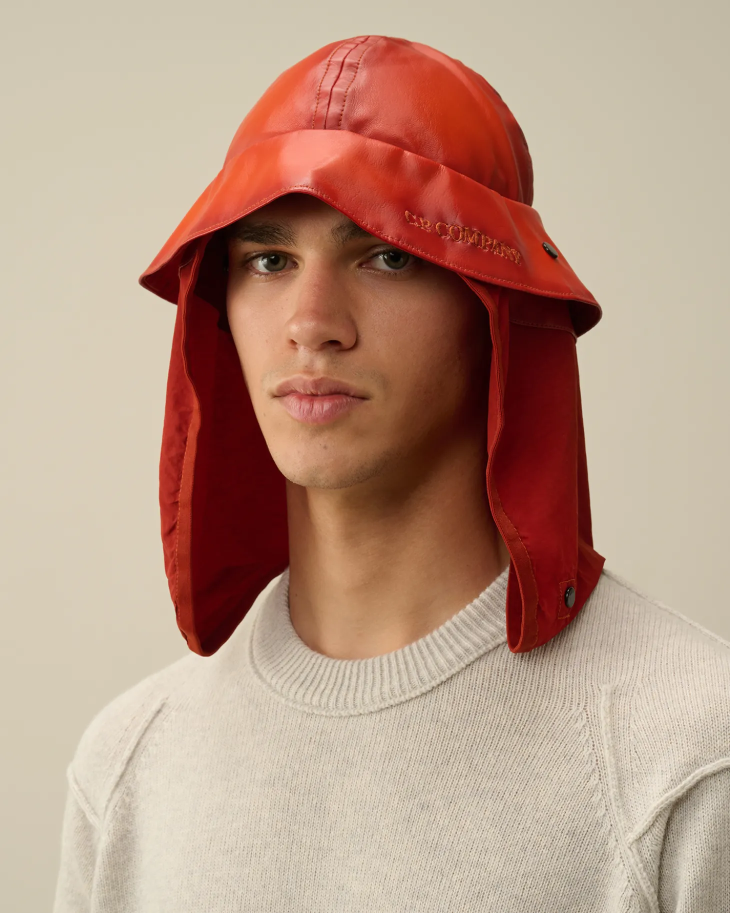 Bi-Film Neck Flap Bucket Hat<C.P. Company Best Sale