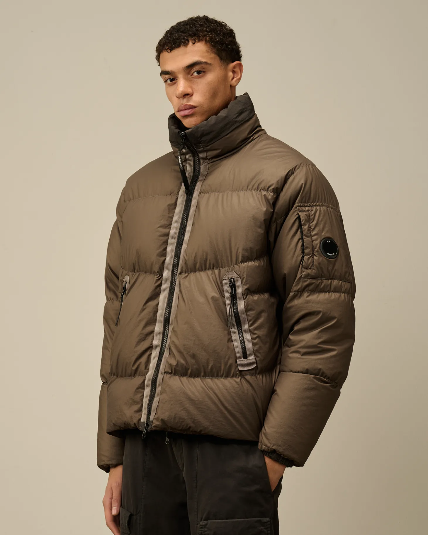 Bi-TM Hooded Down Jacket<C.P. Company Flash Sale