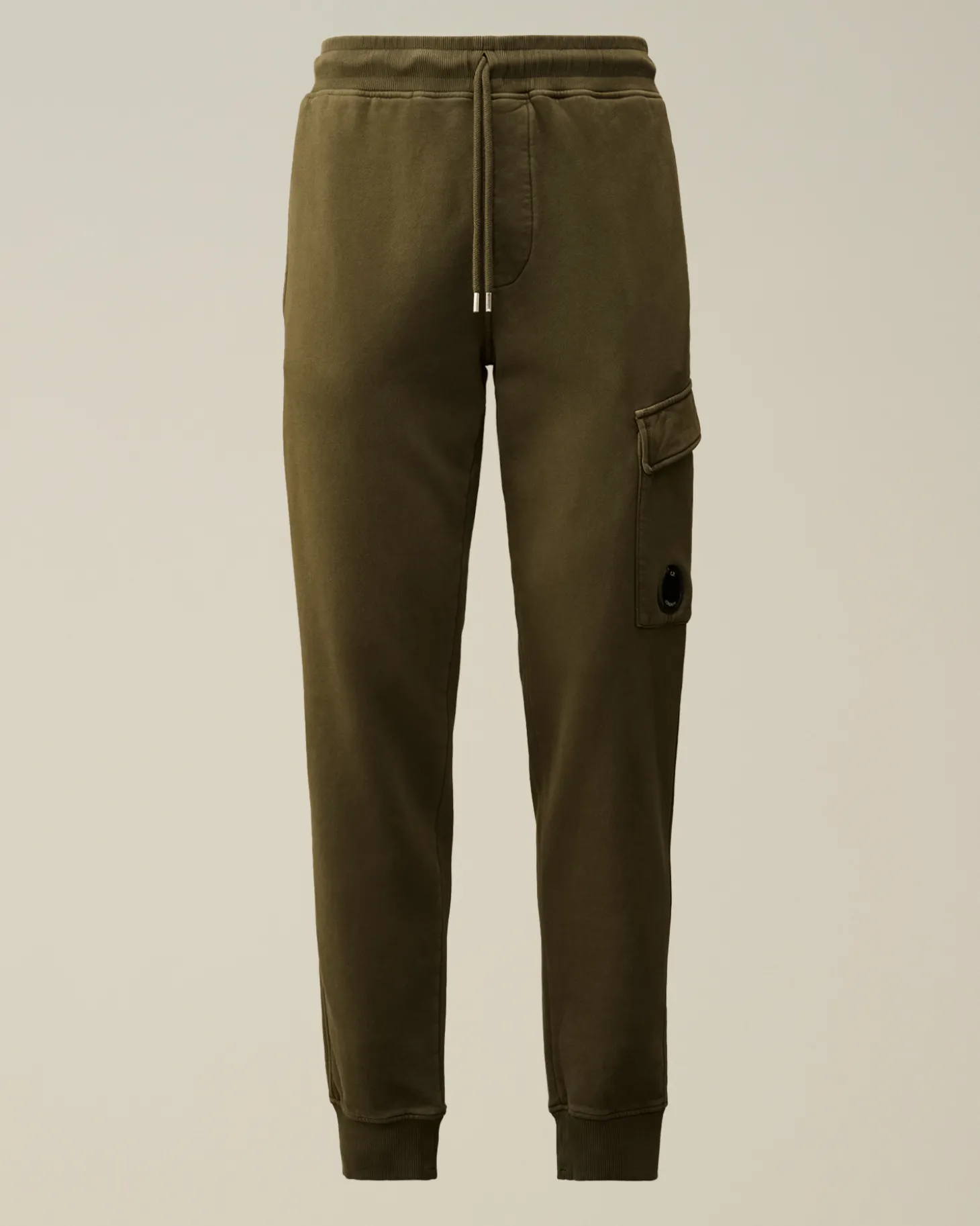 Brushed and Emerized Diagonal Fleece Cargo Sweatpants<C.P. Company Hot