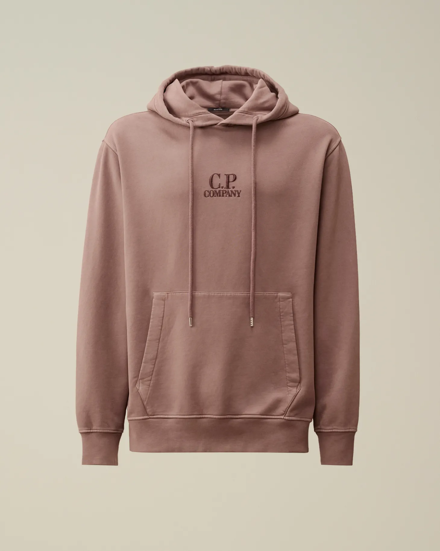 Brushed and Emerized Diagonal Fleece Logo Hooded Sweatshirt<C.P. Company Best Sale