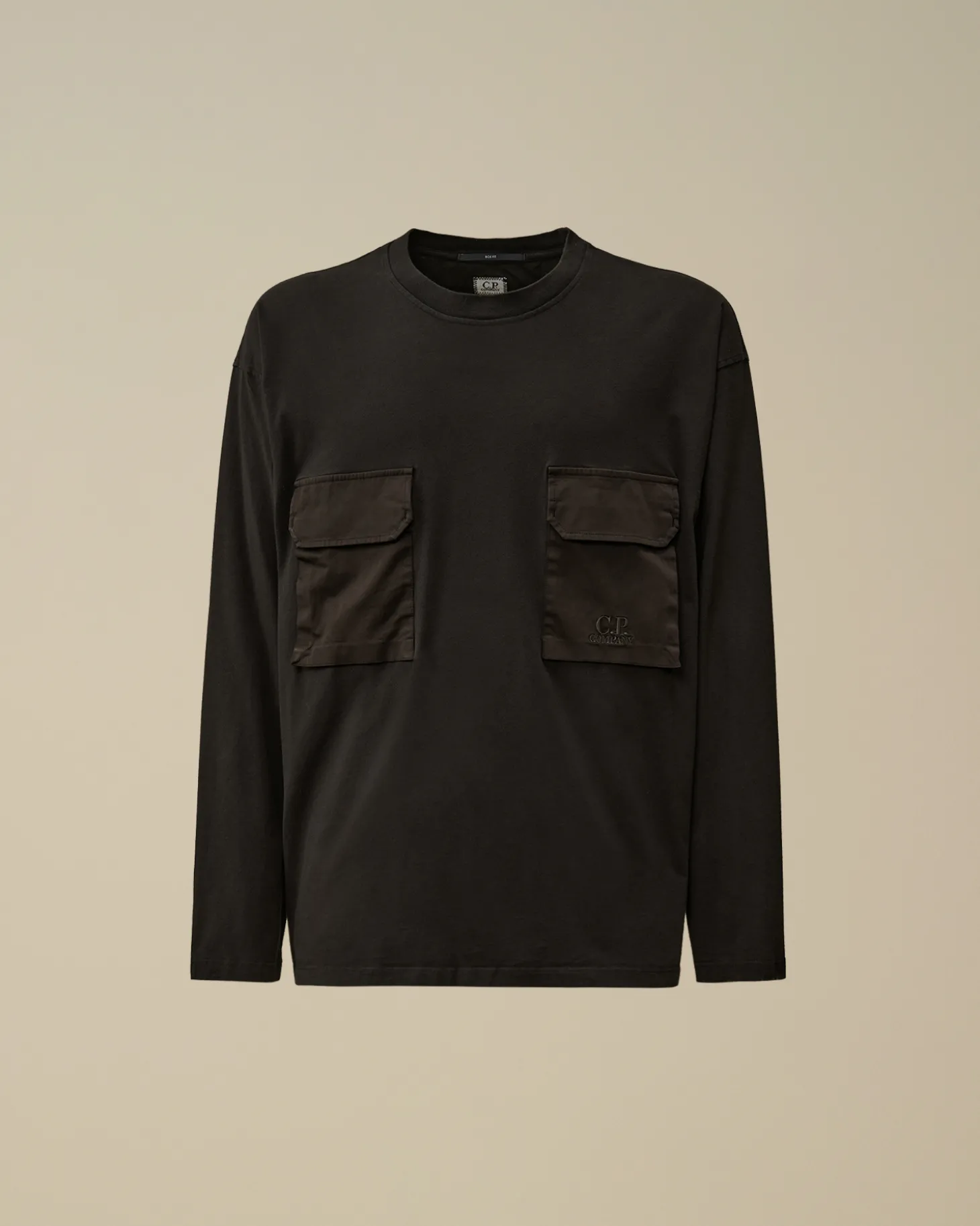 Brushed Jersey Mixed Boxy Longsleeve T-Shirt<C.P. Company Outlet