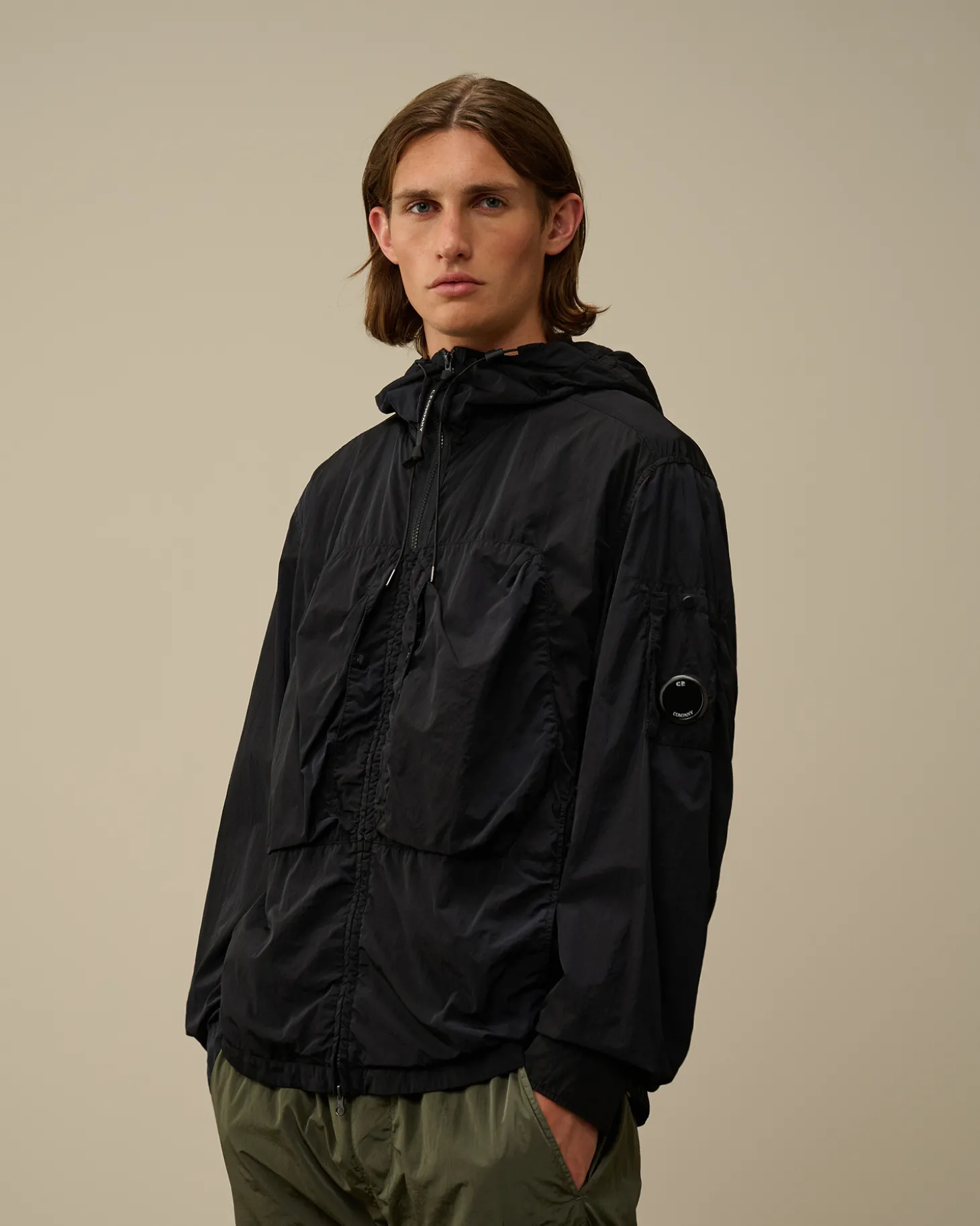 Chrome-R Hooded Overshirt<C.P. Company Discount