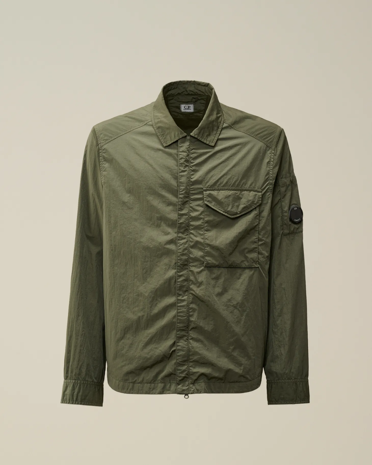 Chrome-R Lens Overshirt<C.P. Company Hot