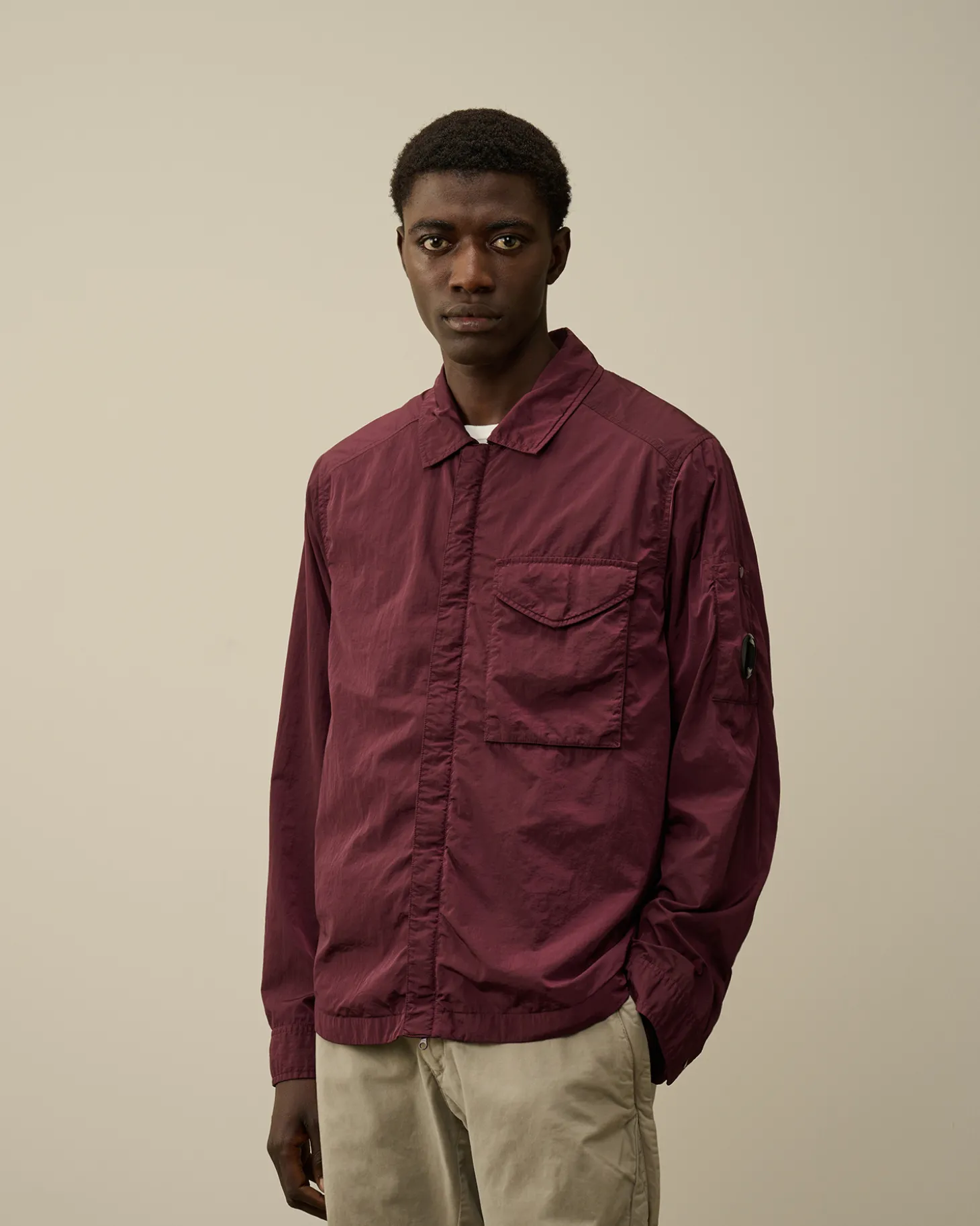 Chrome-R Lens Overshirt<C.P. Company Best