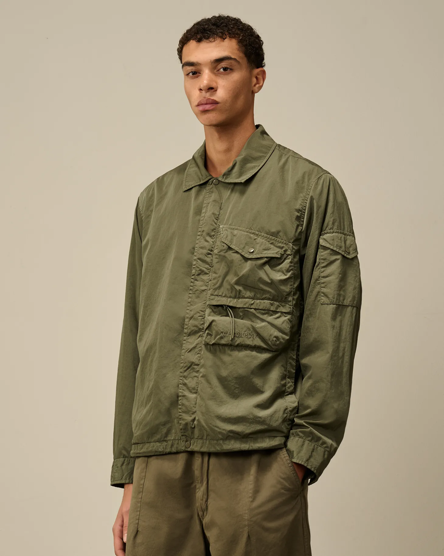 Chrome-R Utility Overshirt<C.P. Company Shop