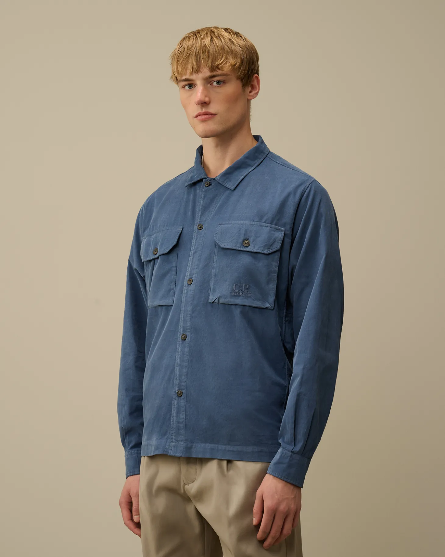 Corduroy Buttoned Overshirt<C.P. Company Cheap