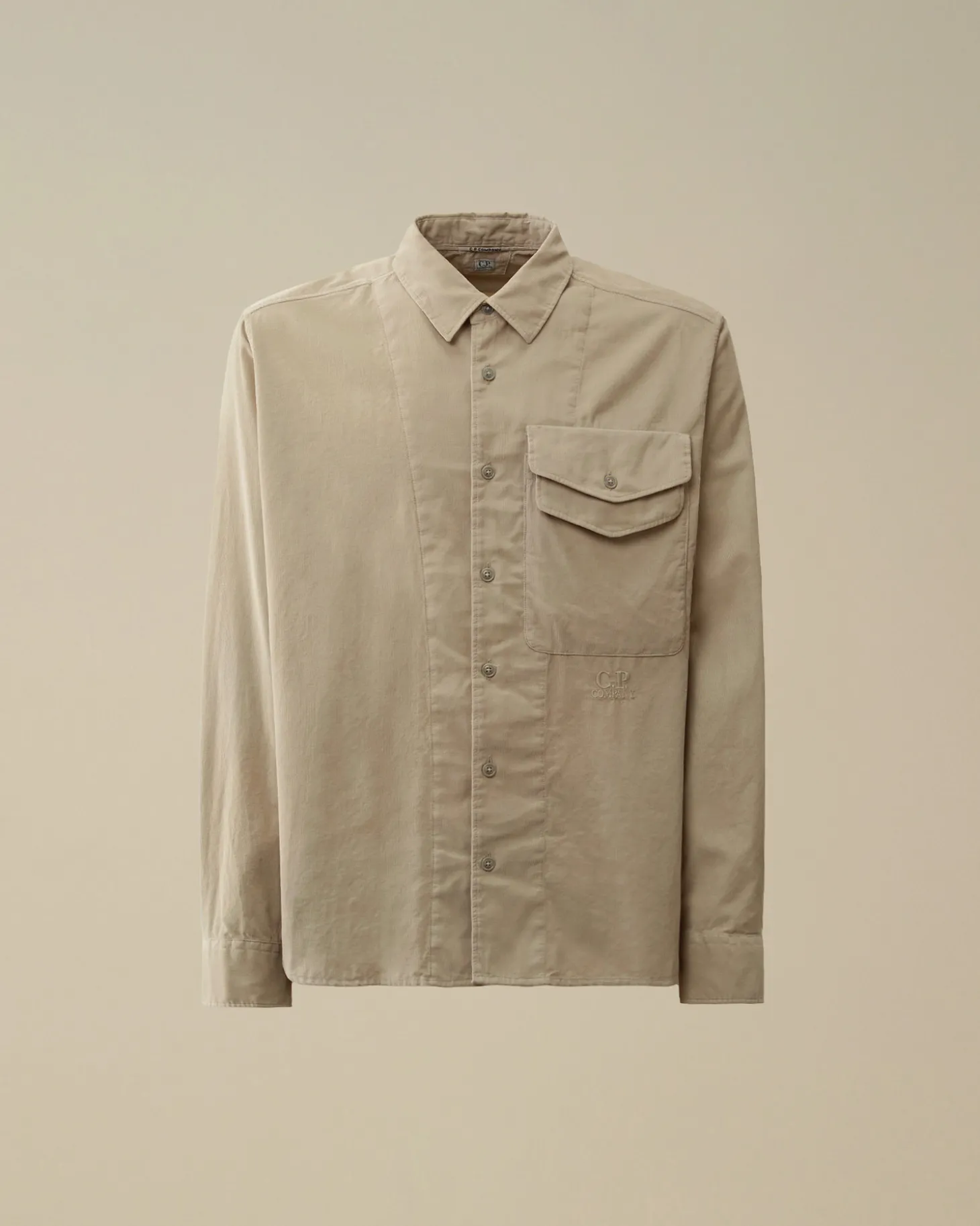 Corduroy Single Pocket Shirt<C.P. Company Discount