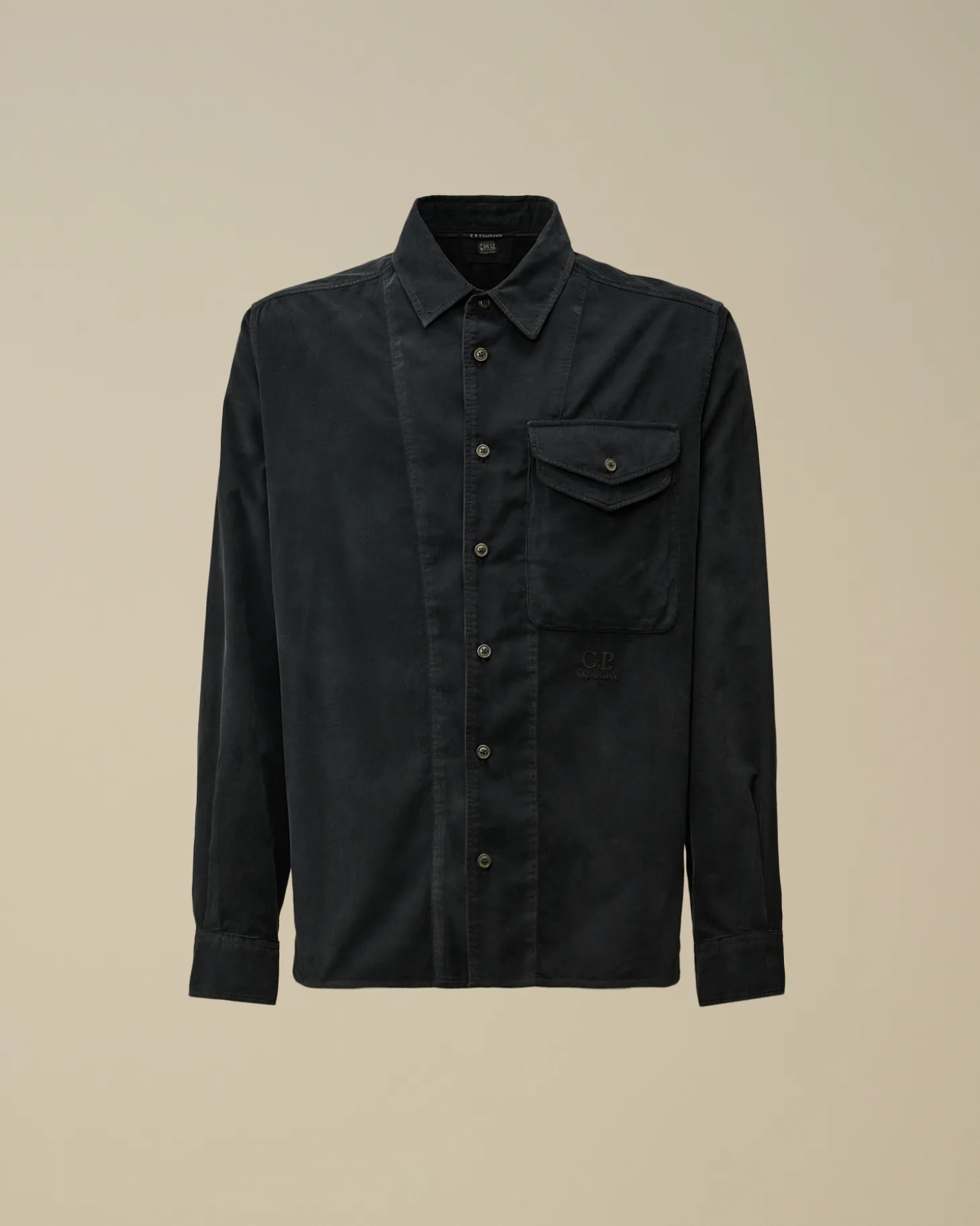 Corduroy Single Pocket Shirt<C.P. Company Hot