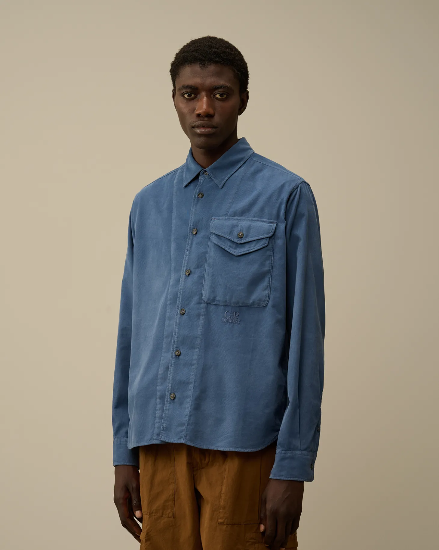 Corduroy Single Pocket Shirt<C.P. Company Outlet