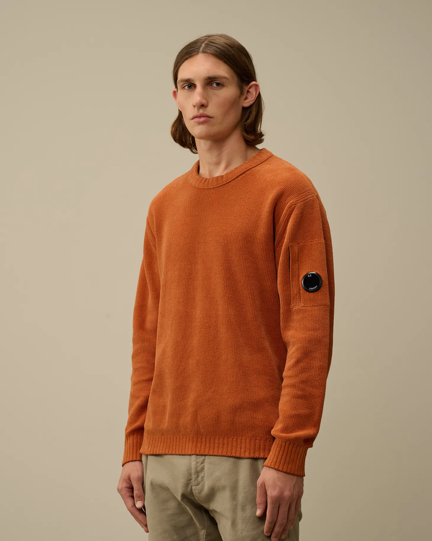 Cotton Chenille Crewneck Knit<C.P. Company Best