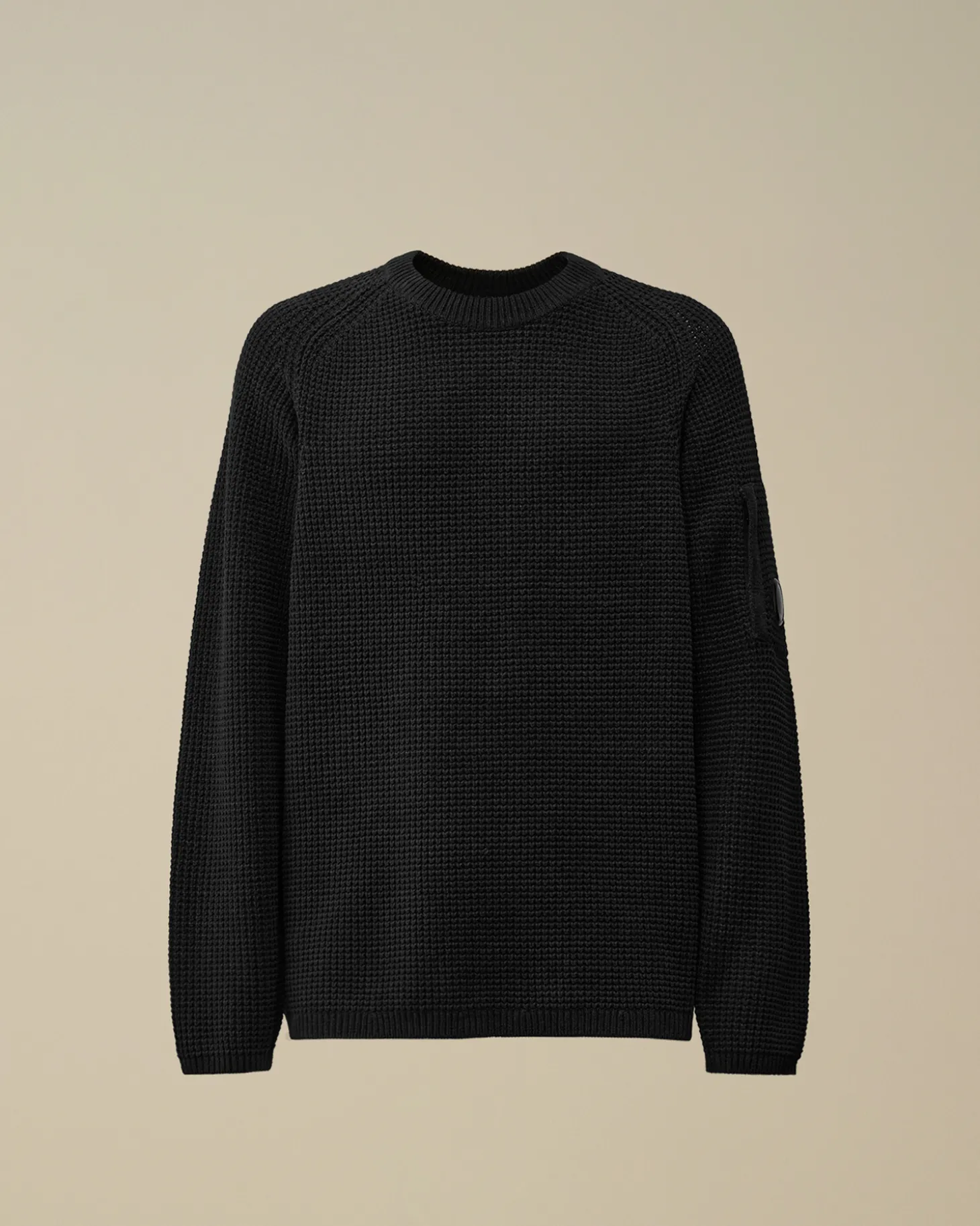 Cotton Chenille Crewneck Waffle Knit<C.P. Company Best Sale