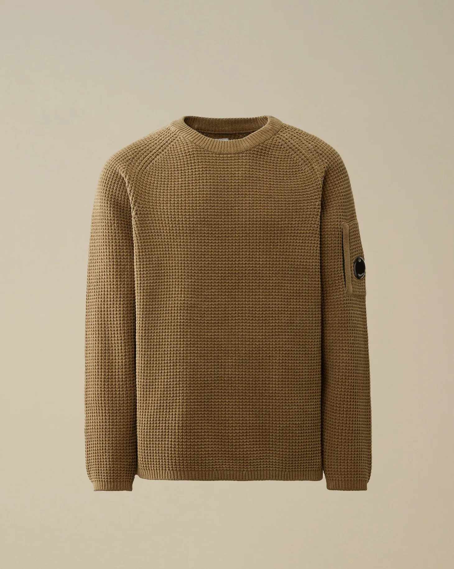 Cotton Chenille Crewneck Waffle Knit<C.P. Company Discount