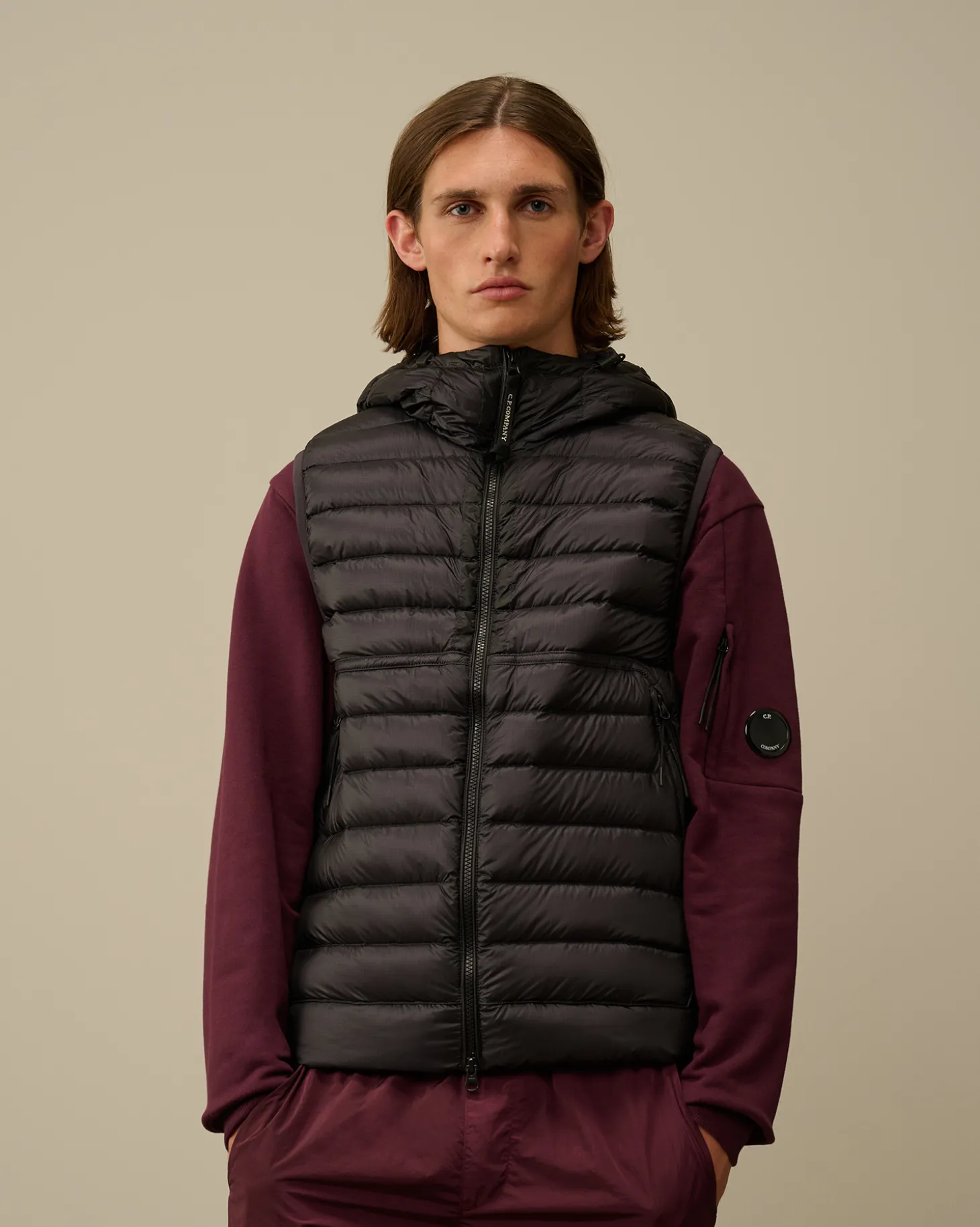 D.D. Shell Goggle Down Vest<C.P. Company Online