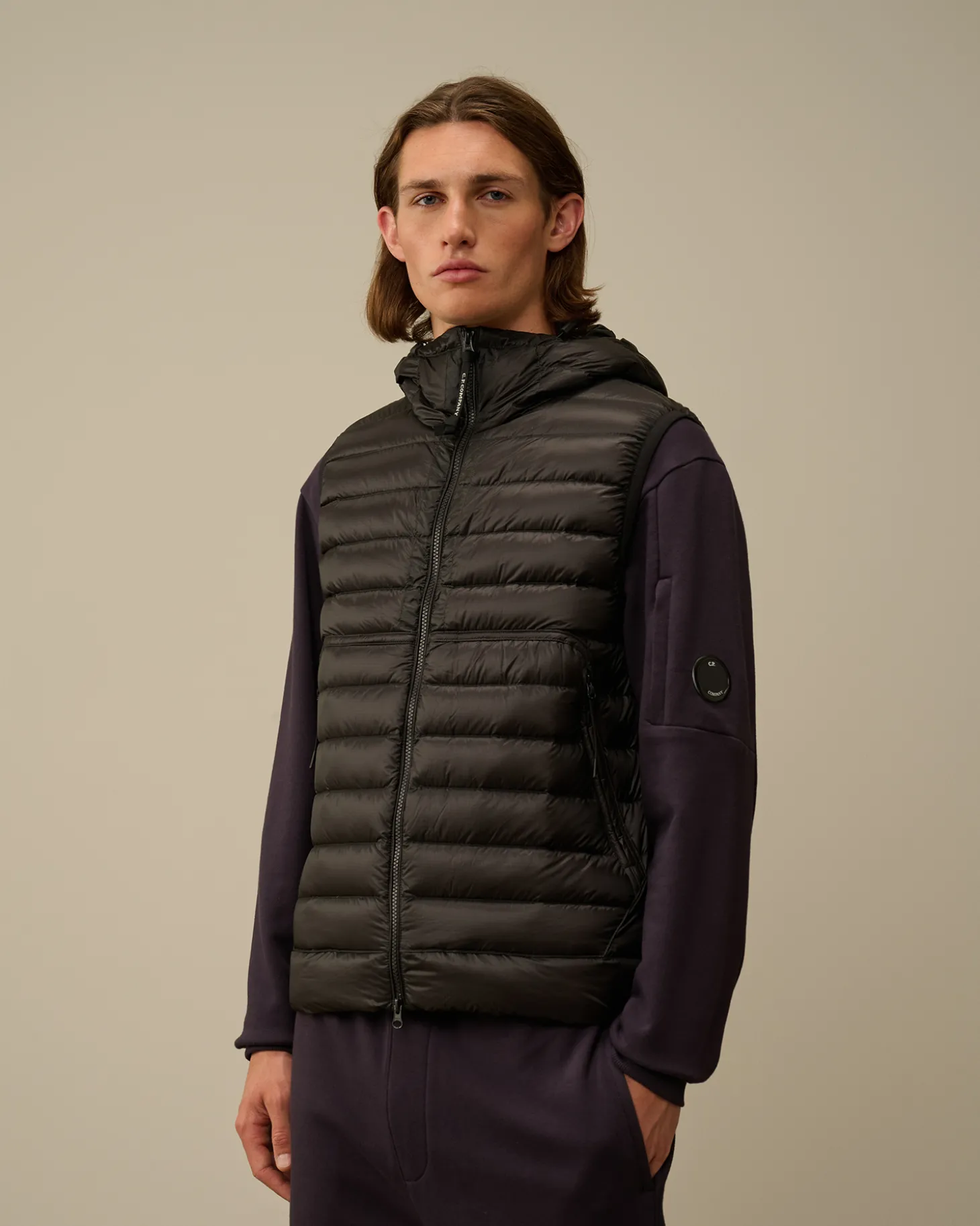 D.D. Shell Goggle Down Vest<C.P. Company Shop