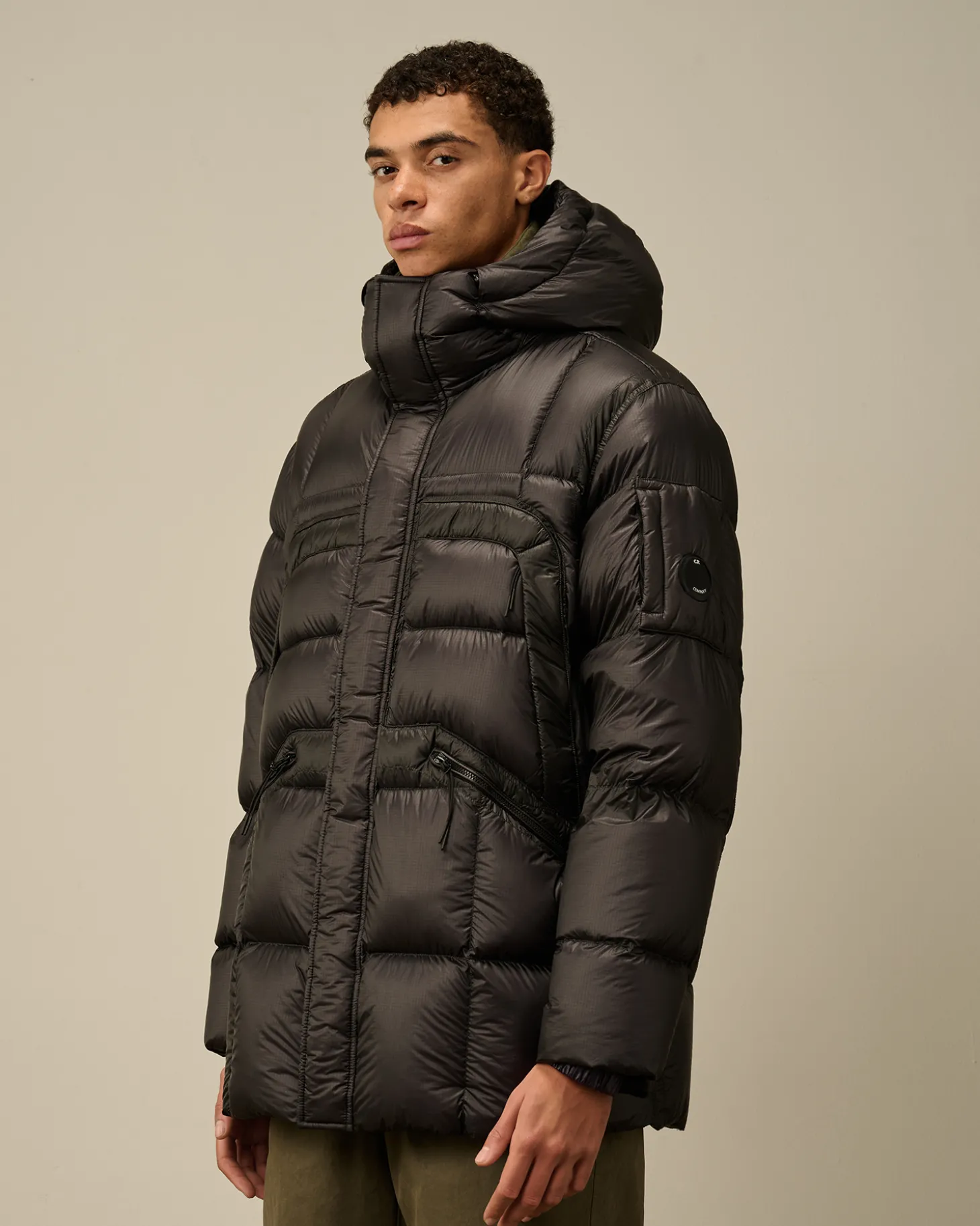 D.D. Shell Hooded Long Down Jacket<C.P. Company Best Sale