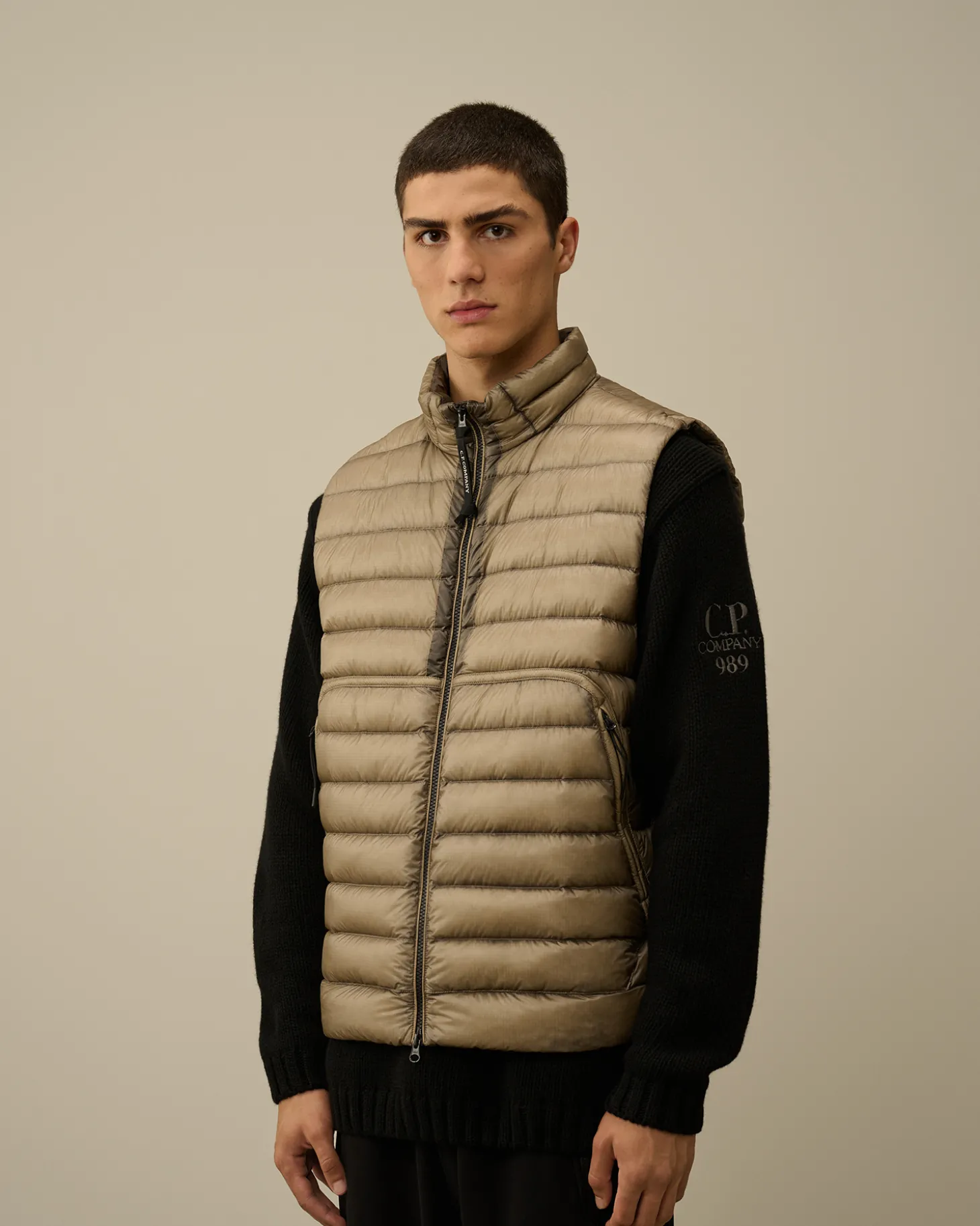 D.D. Shell Lens Down Vest<C.P. Company Clearance