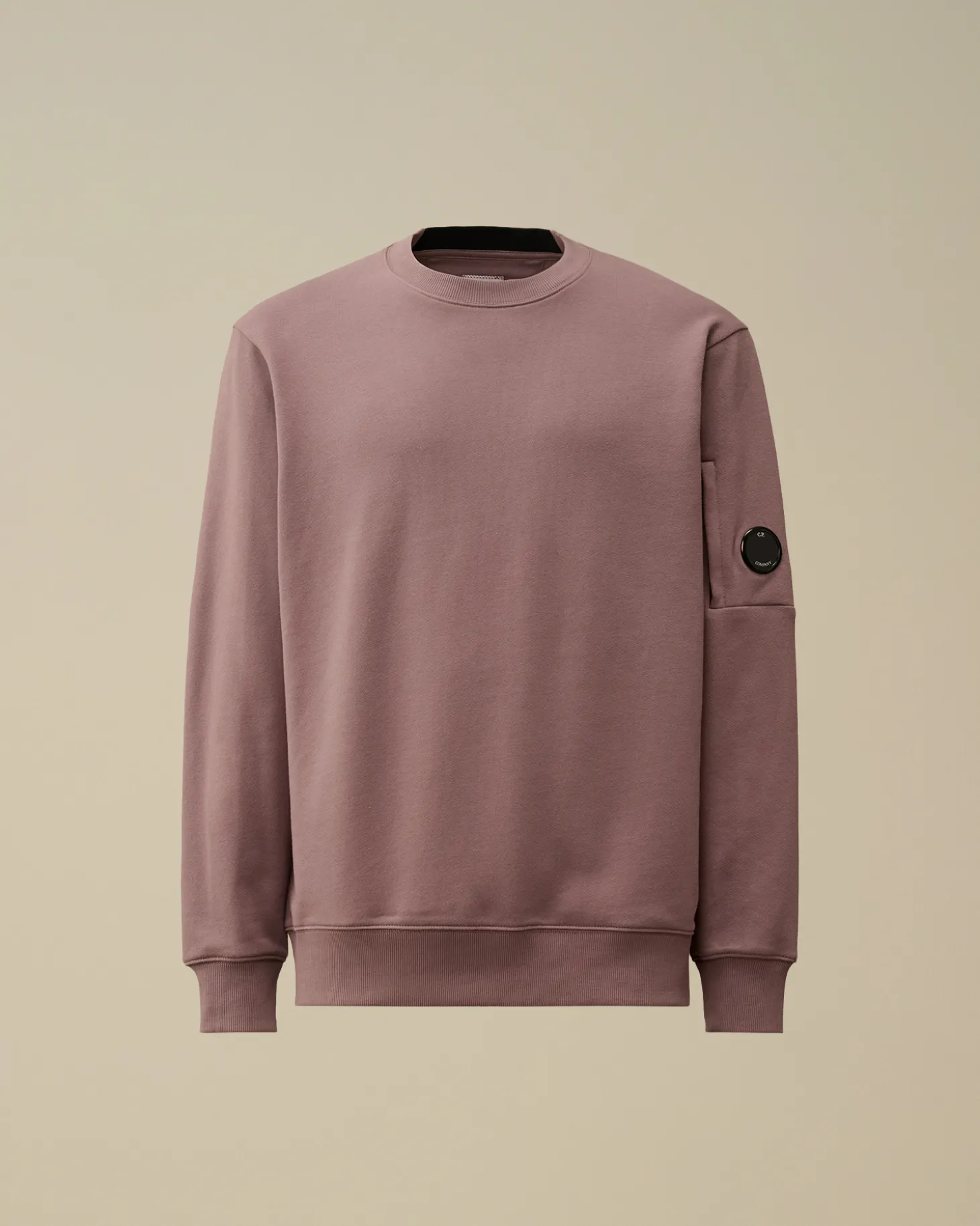 Diagonal Raised Fleece Crew Neck Lens Sweatshirt<C.P. Company Sale