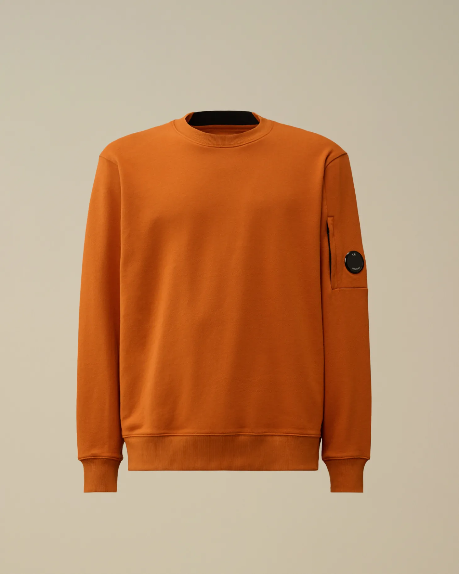 Diagonal Raised Fleece Crew Neck Lens Sweatshirt<C.P. Company Online