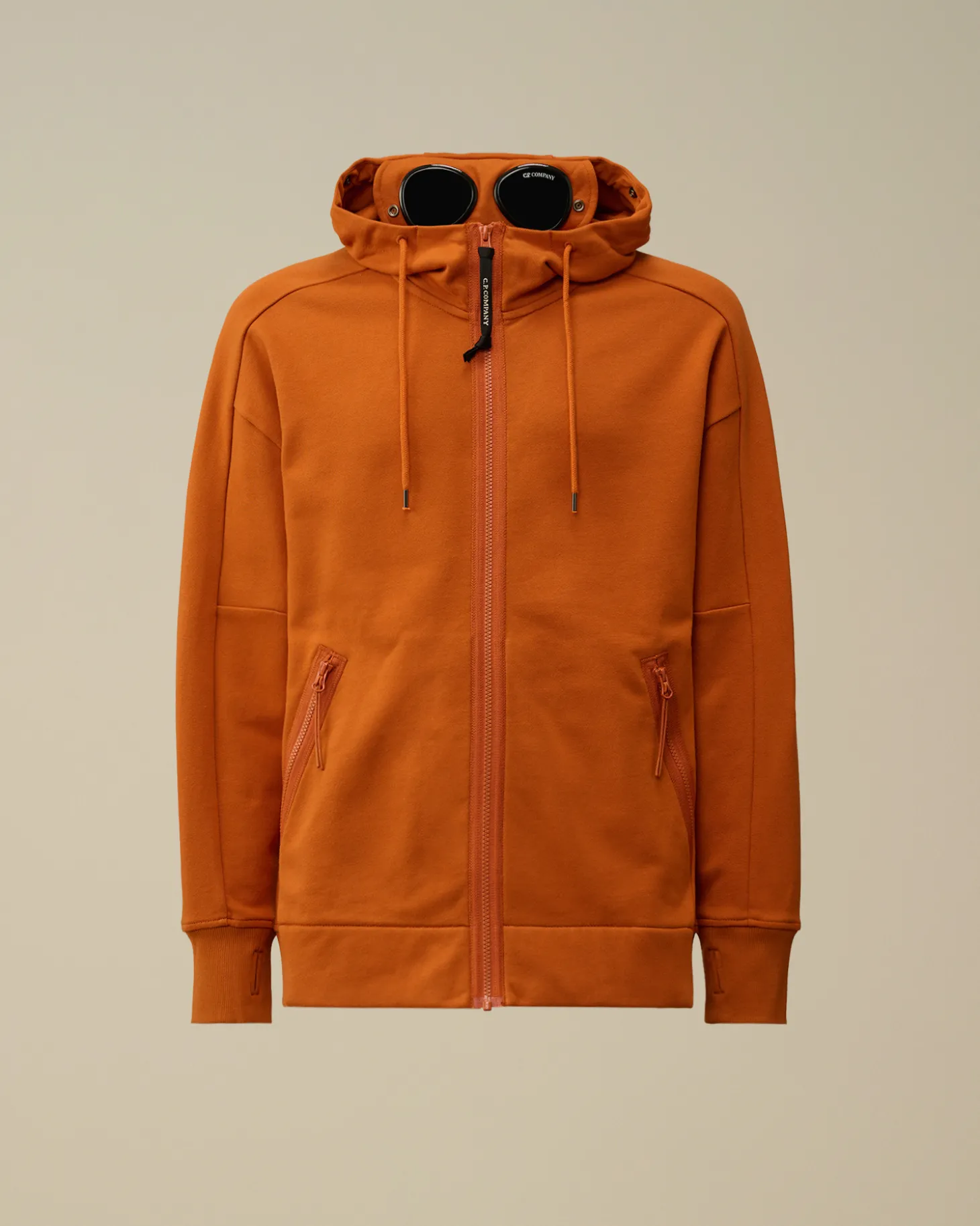 Diagonal Raised Fleece Goggle Zipped Hooded Sweatshirt<C.P. Company Online