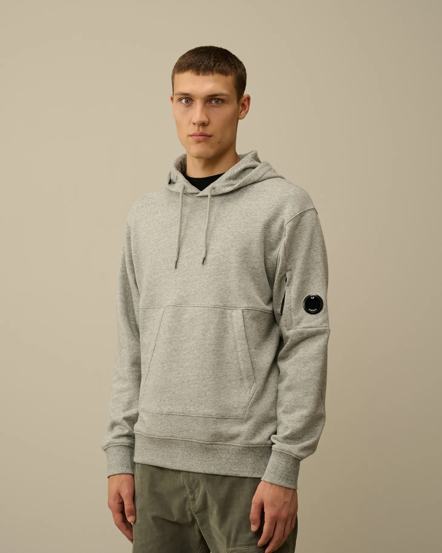 Diagonal Raised Fleece Lens Hooded Sweatshirt<C.P. Company Outlet