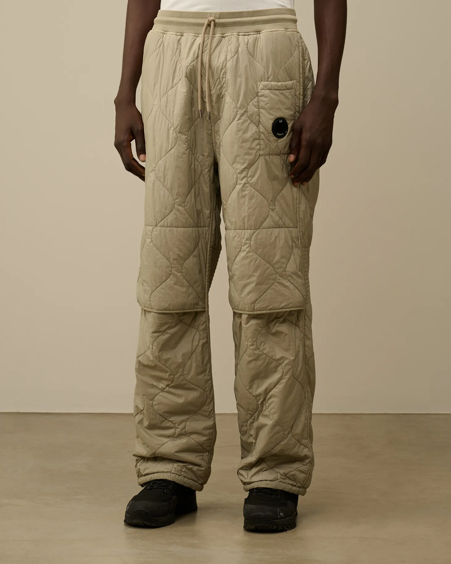 Diagonal Raised Fleece Mixed Quilted Sweatpants<C.P. Company Flash Sale