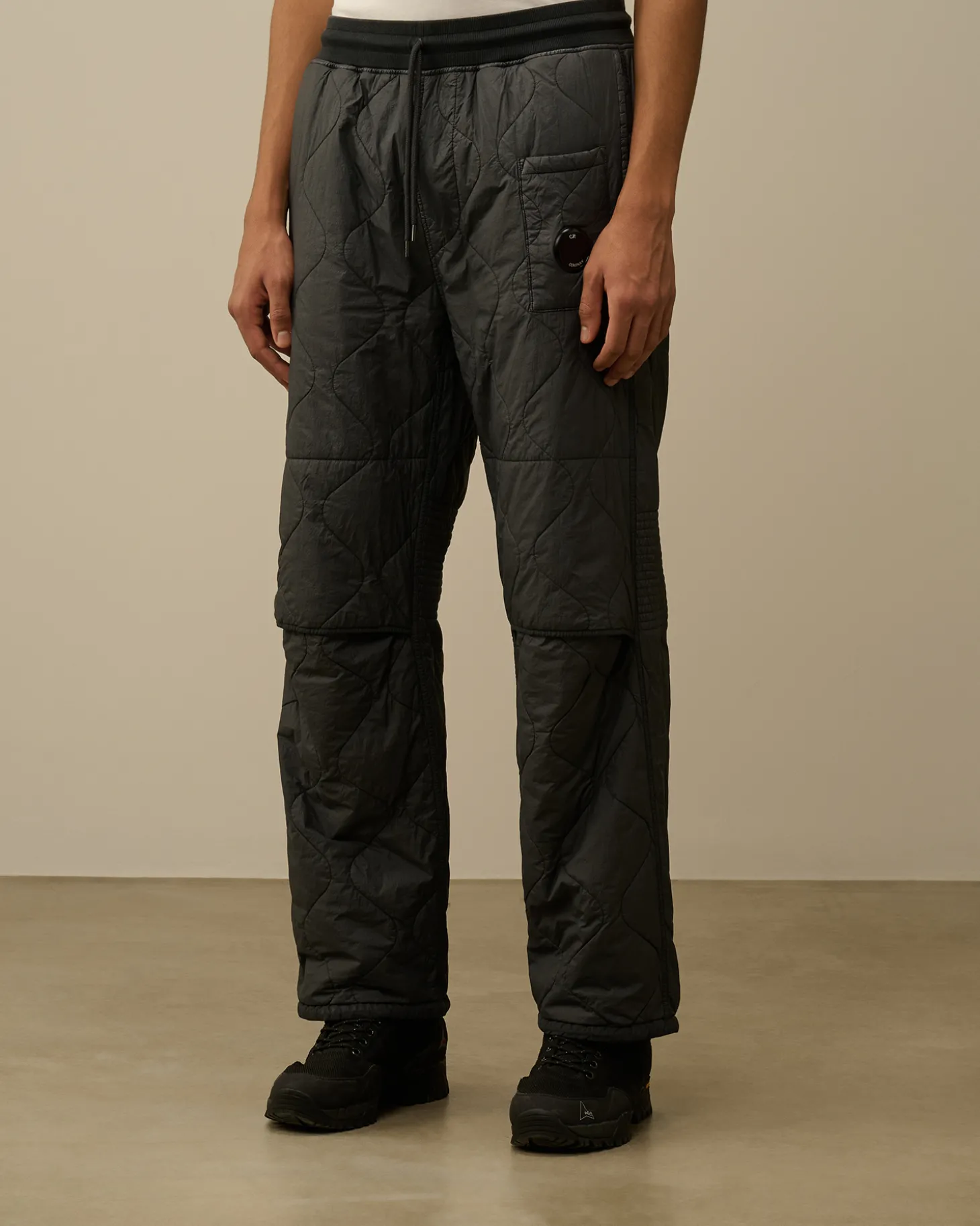 Diagonal Raised Fleece Mixed Quilted Sweatpants<C.P. Company Cheap