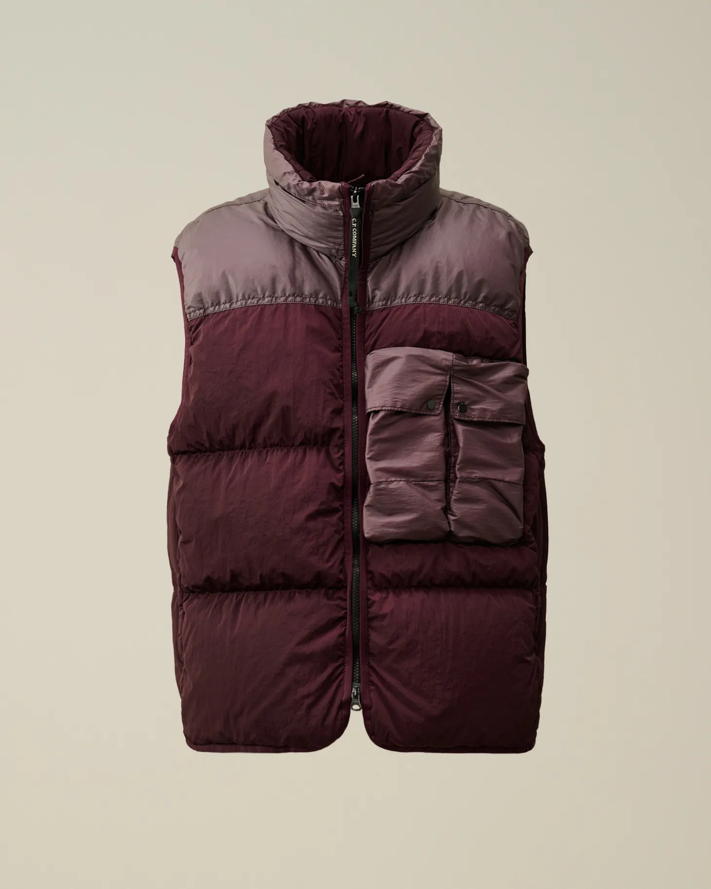 Eco Chrome-R Mixed Down Vest<C.P. Company Outlet