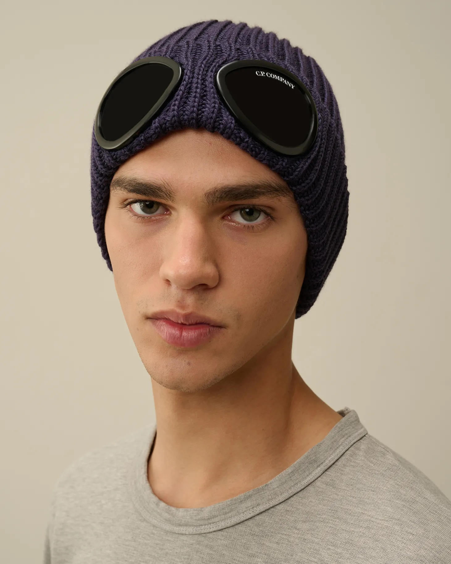 Extra Fine Merino Wool Goggle Beanie<C.P. Company Cheap