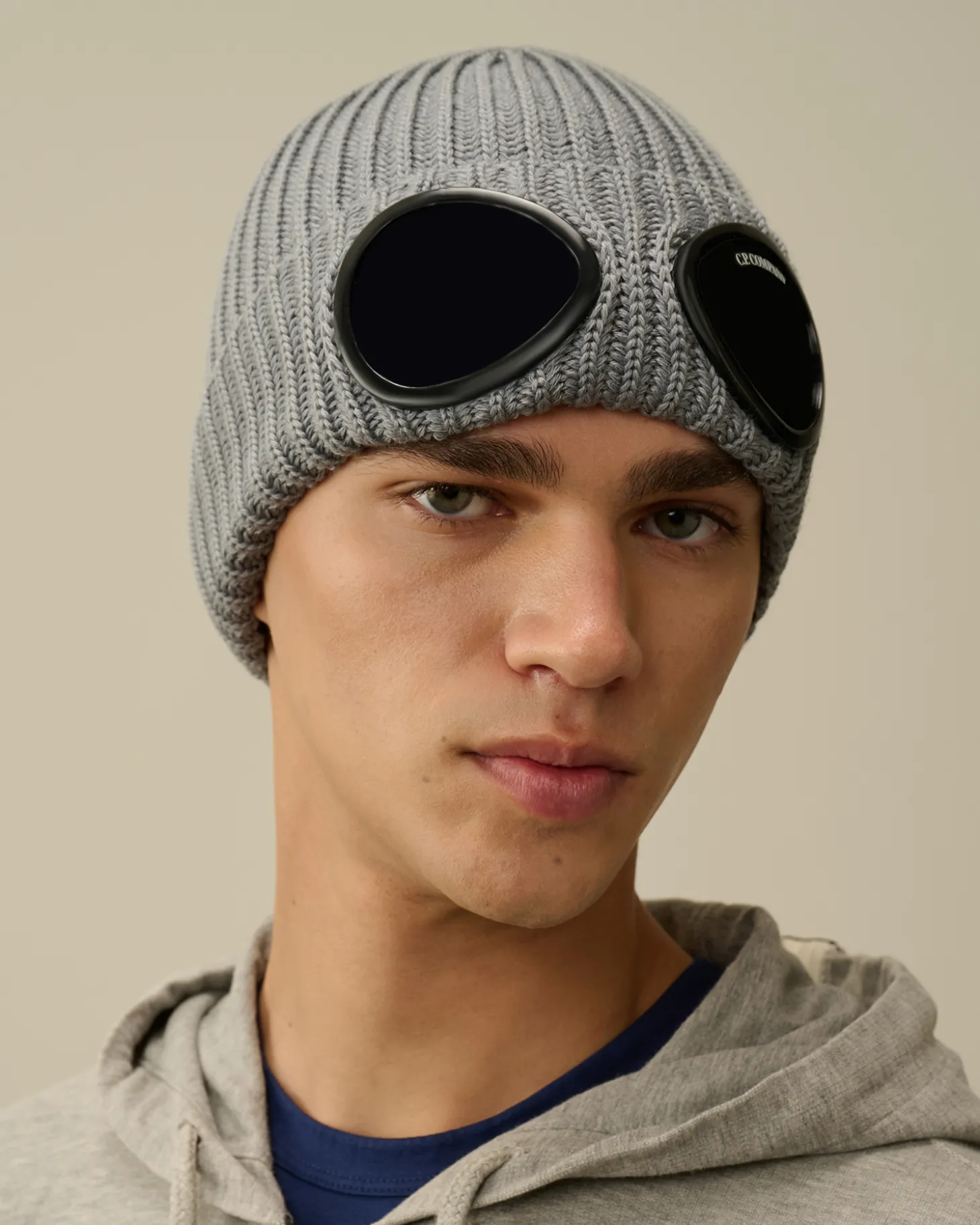 Extra Fine Merino Wool Goggle Beanie<C.P. Company Sale