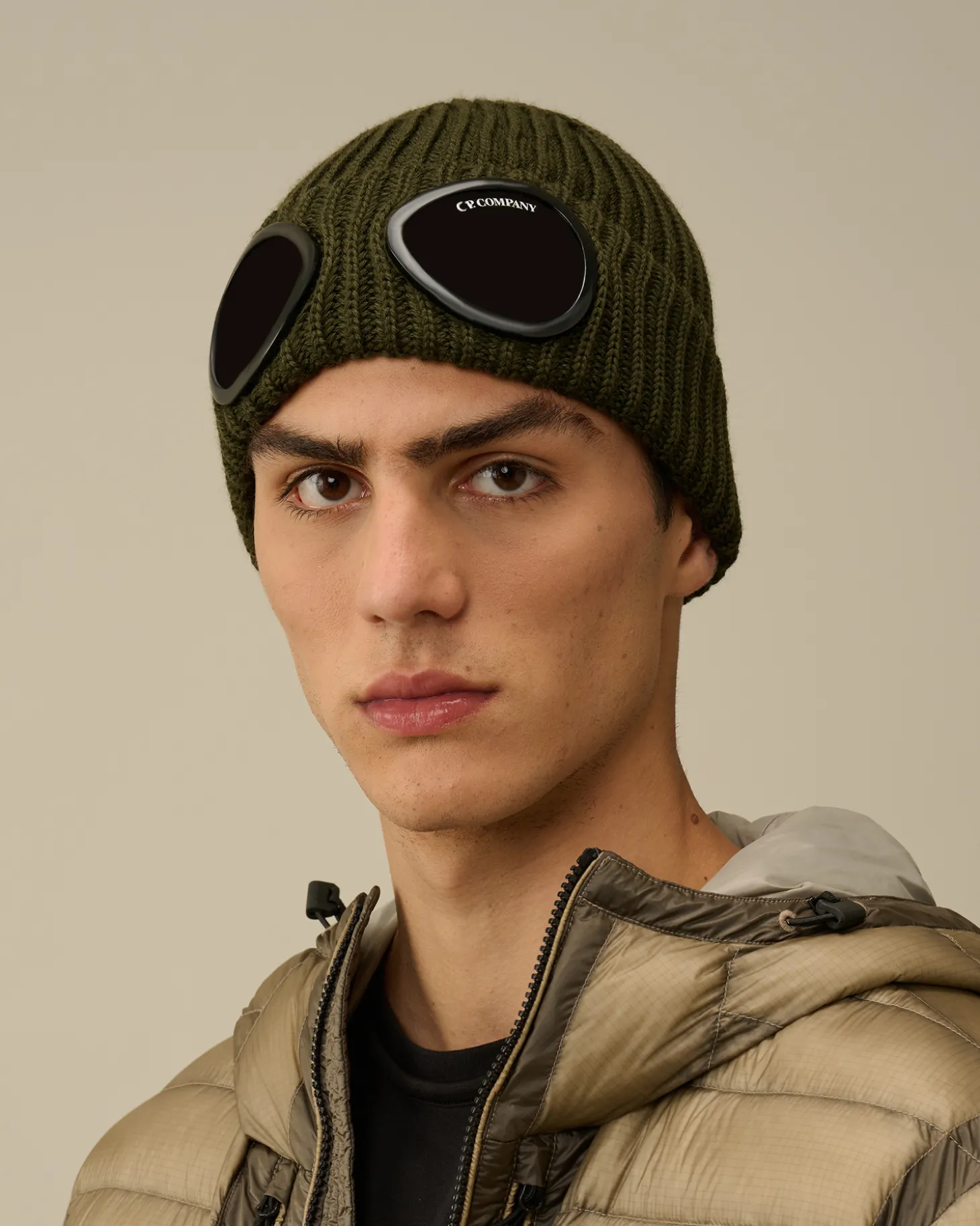 Extra Fine Merino Wool Goggle Beanie<C.P. Company Discount