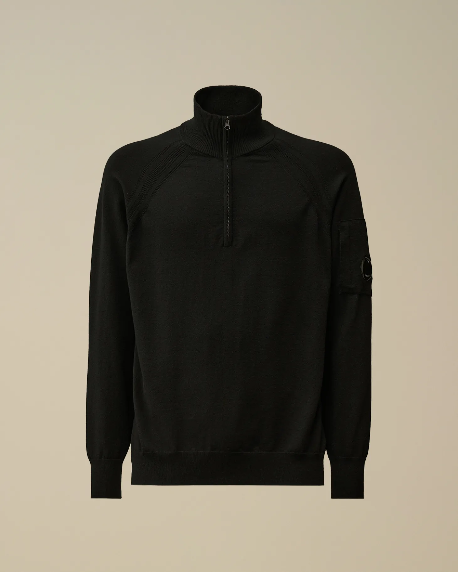 Extra Fine Merino Wool Half Zipped Knit<C.P. Company Best