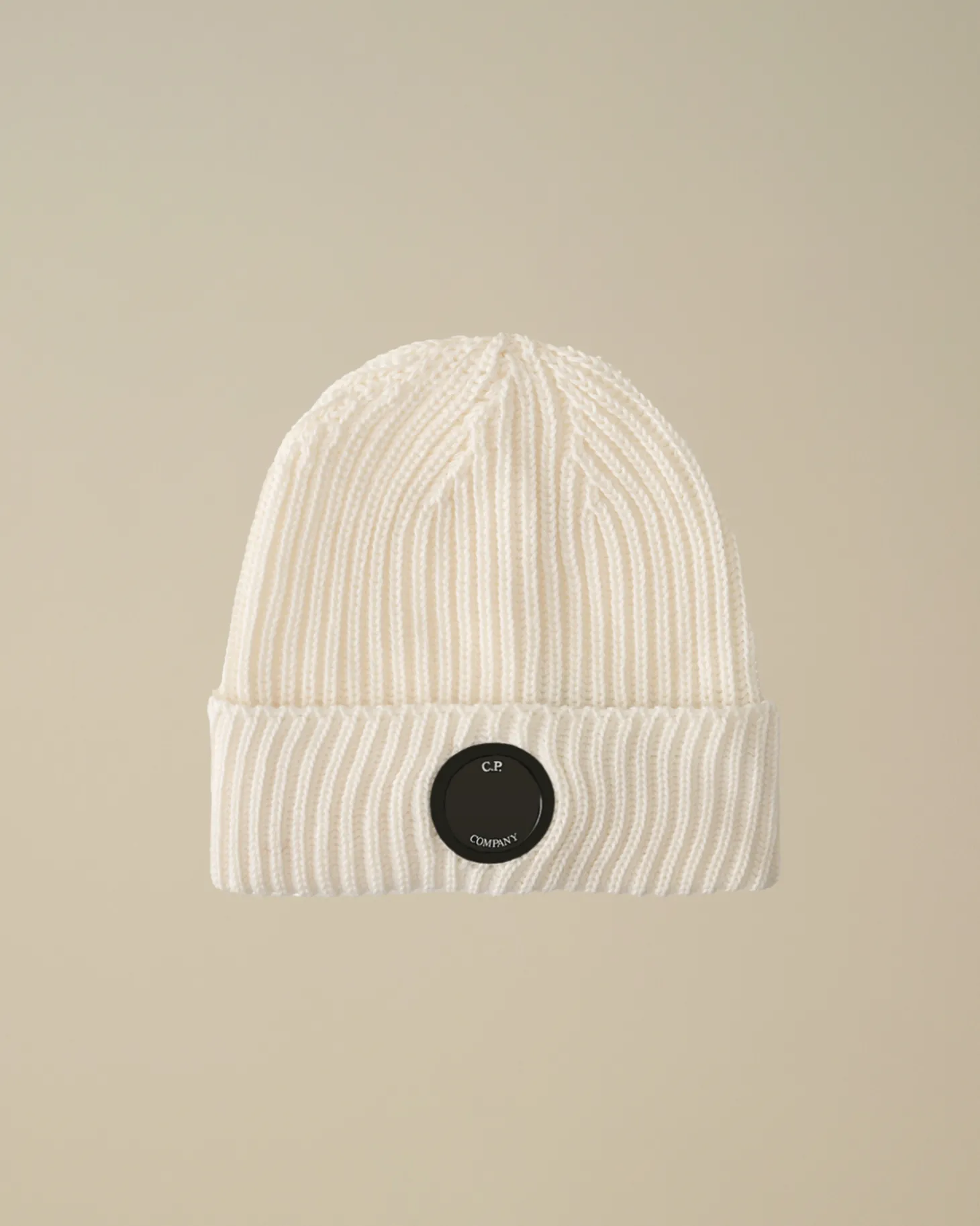 Extra Fine Merino Wool Lens Beanie<C.P. Company Fashion