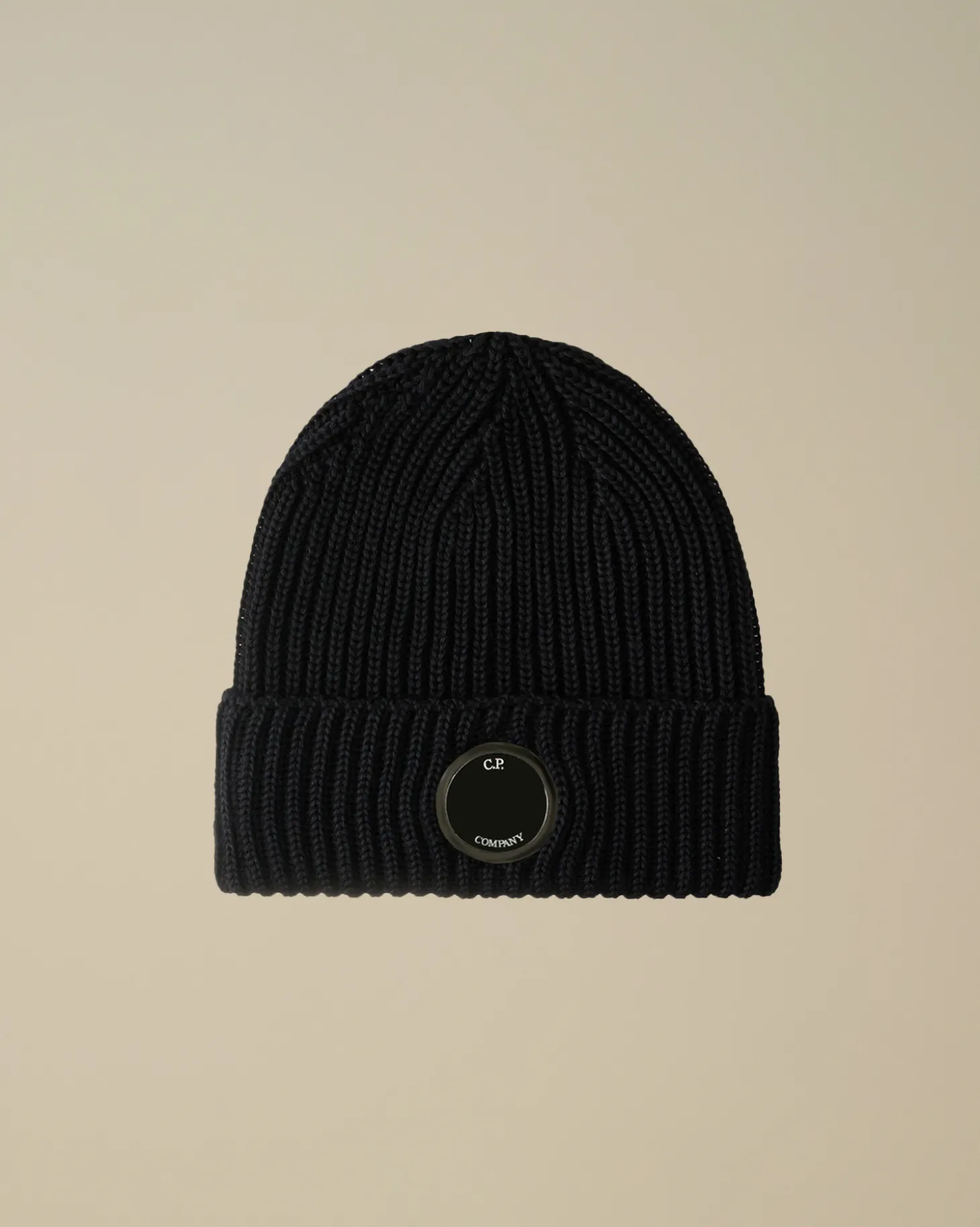 Extra Fine Merino Wool Lens Beanie<C.P. Company New