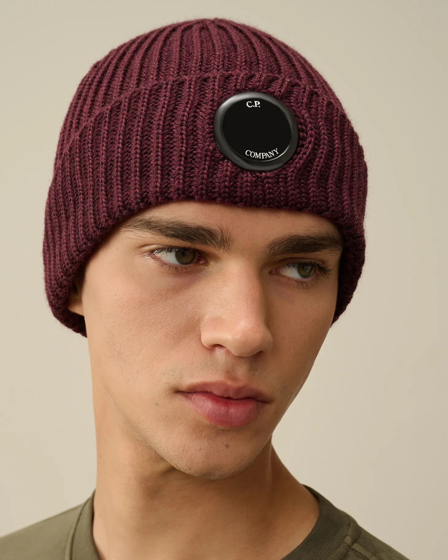 Extra Fine Merino Wool Lens Beanie<C.P. Company Cheap