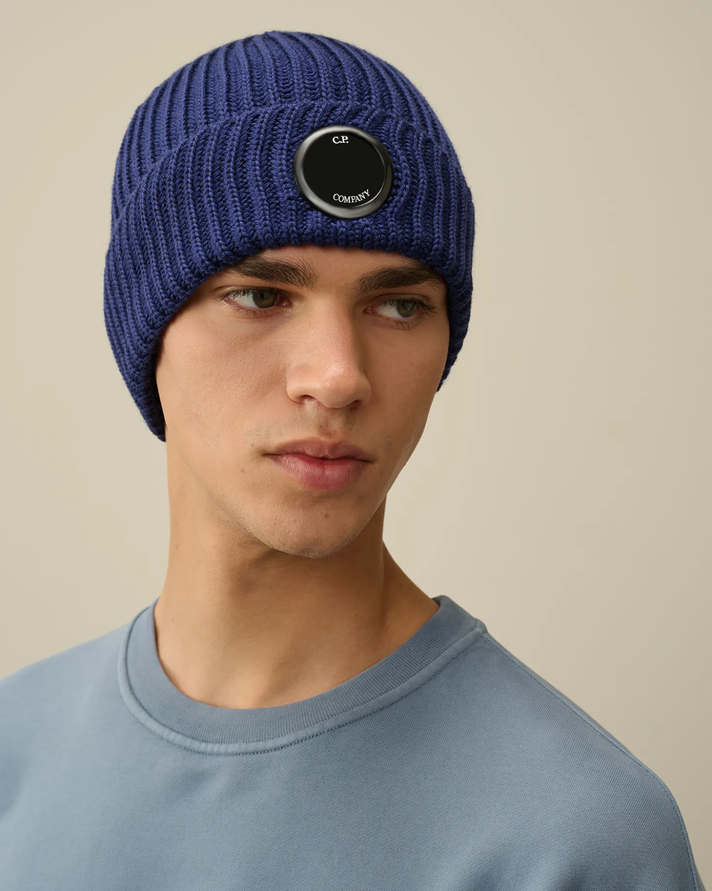 Extra Fine Merino Wool Lens Beanie<C.P. Company Flash Sale