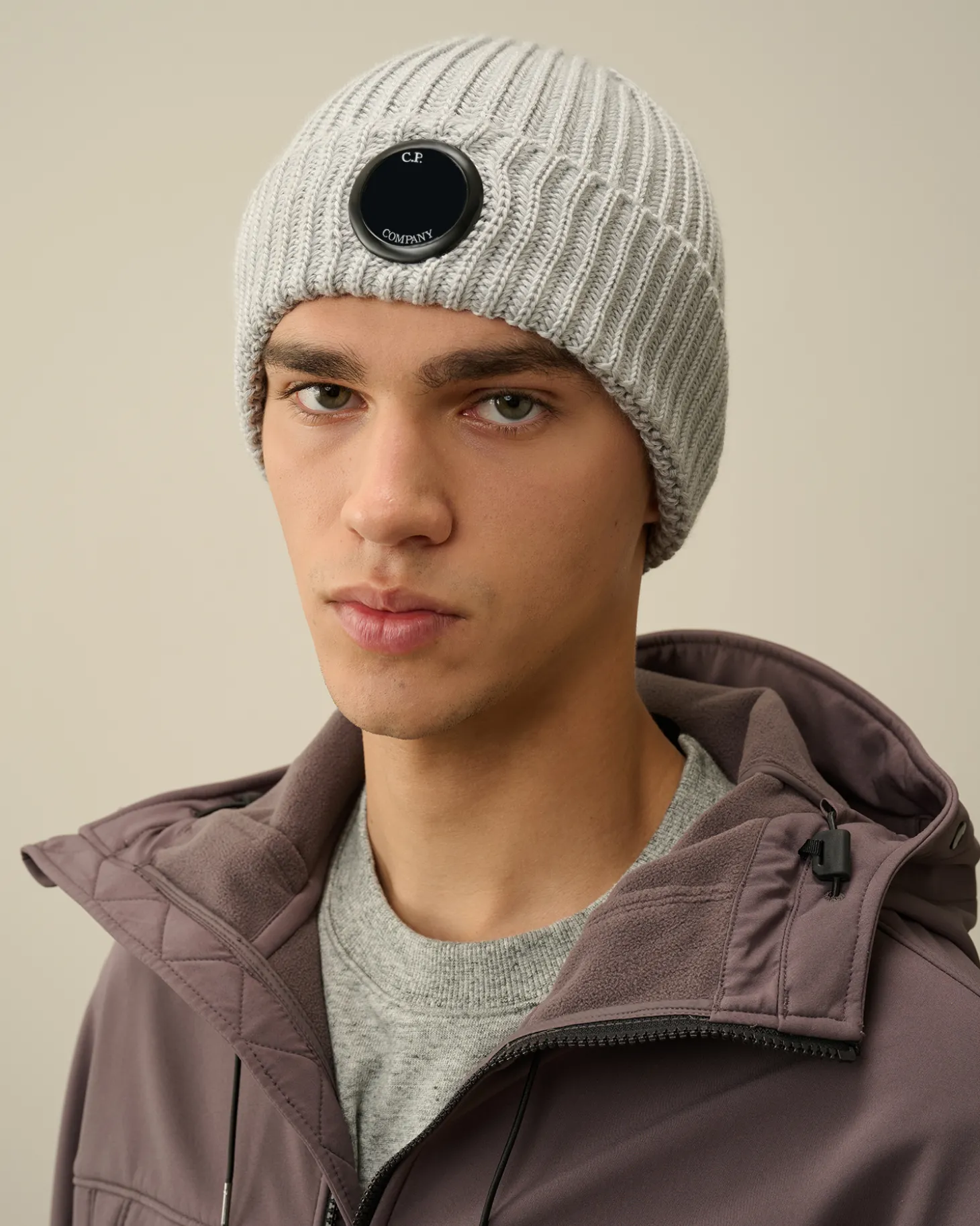 Extra Fine Merino Wool Lens Beanie<C.P. Company Discount