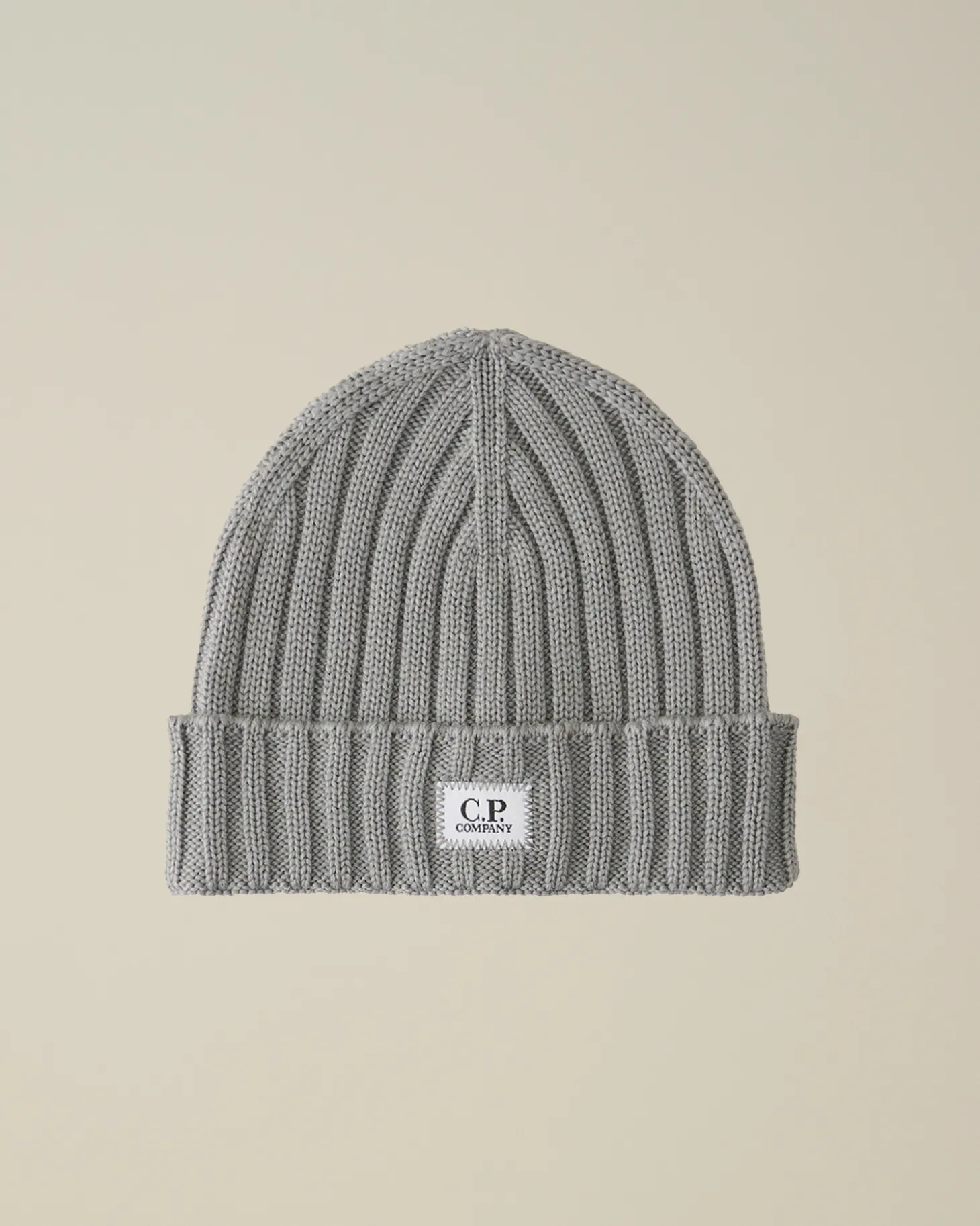 Extra Fine Merino Wool Logo Beanie<C.P. Company Fashion