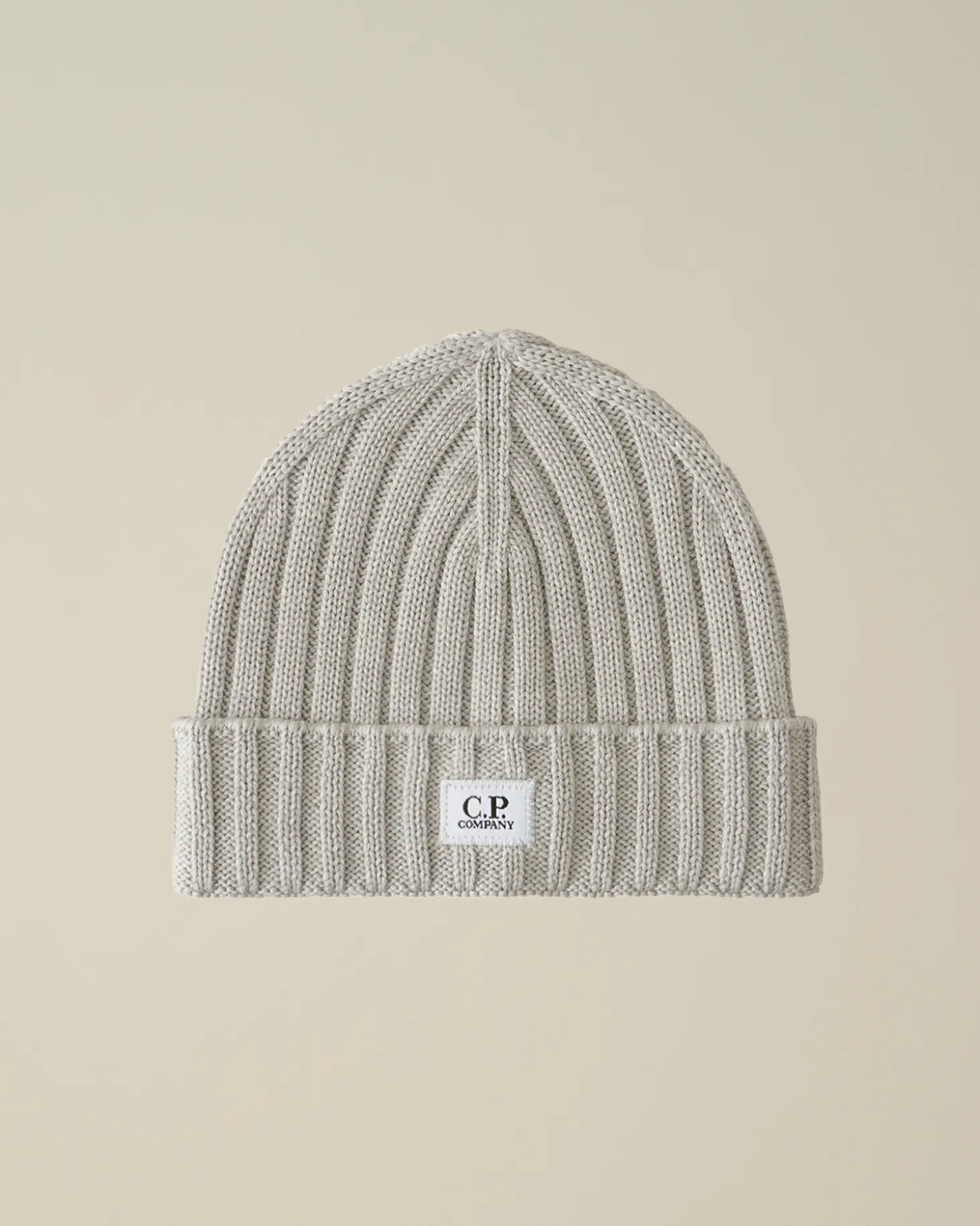 Extra Fine Merino Wool Logo Beanie<C.P. Company Hot