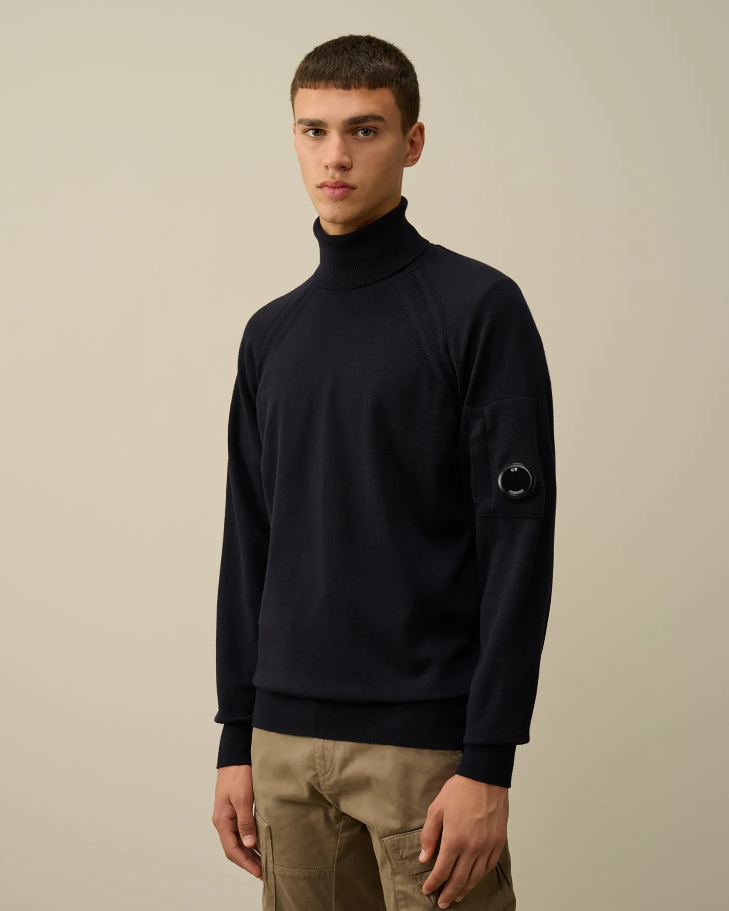 Extra Fine Merino Wool Turtleneck Knit<C.P. Company Cheap