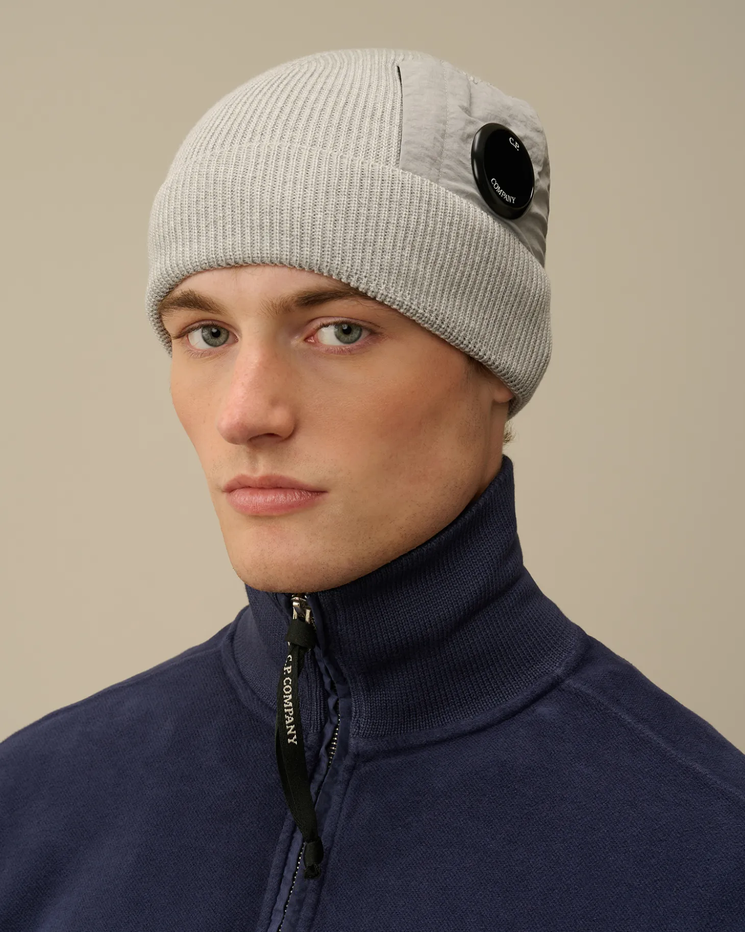 Extrafine Merino Wool Lens Beanie<C.P. Company Online