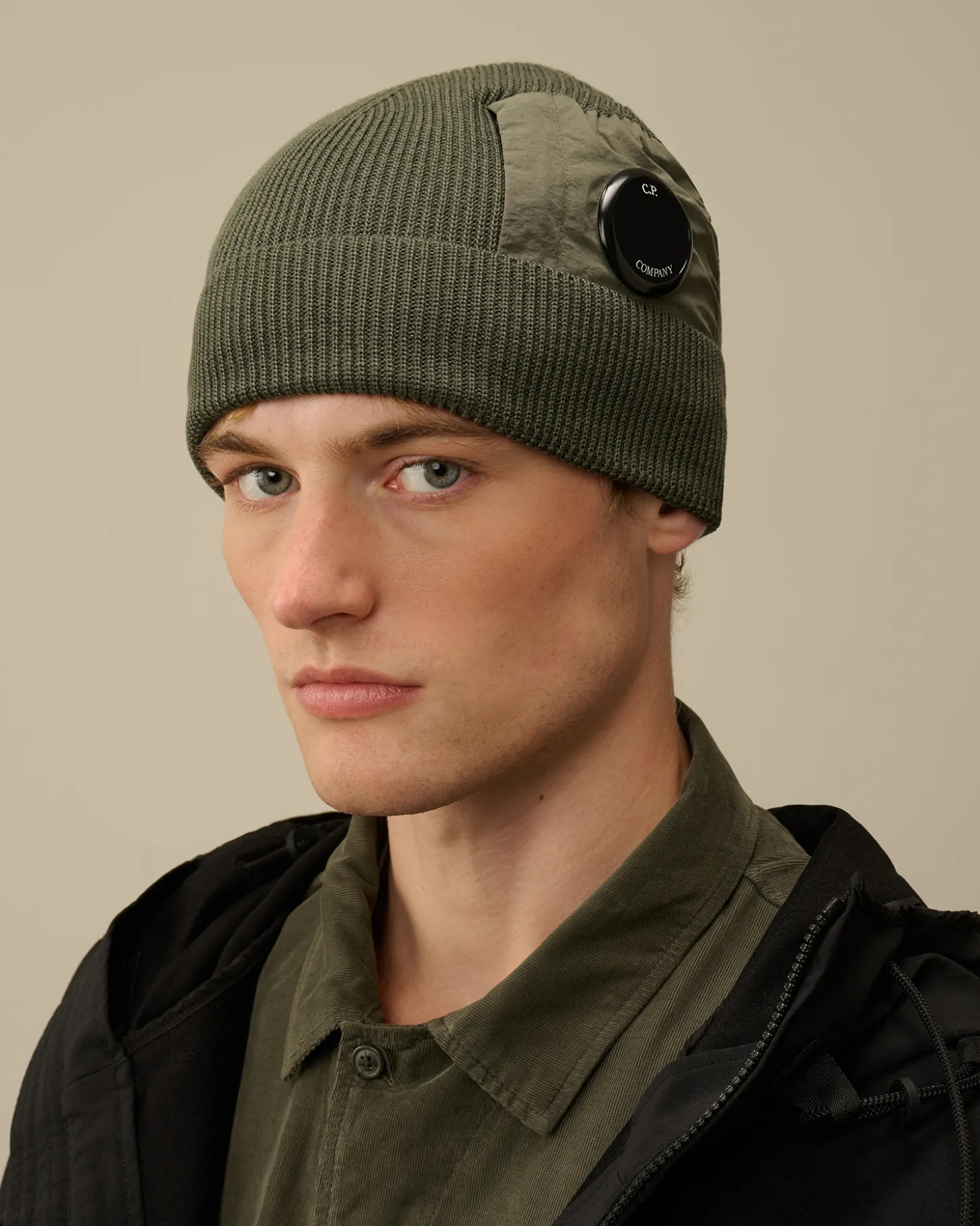 Extrafine Merino Wool Lens Beanie<C.P. Company Best