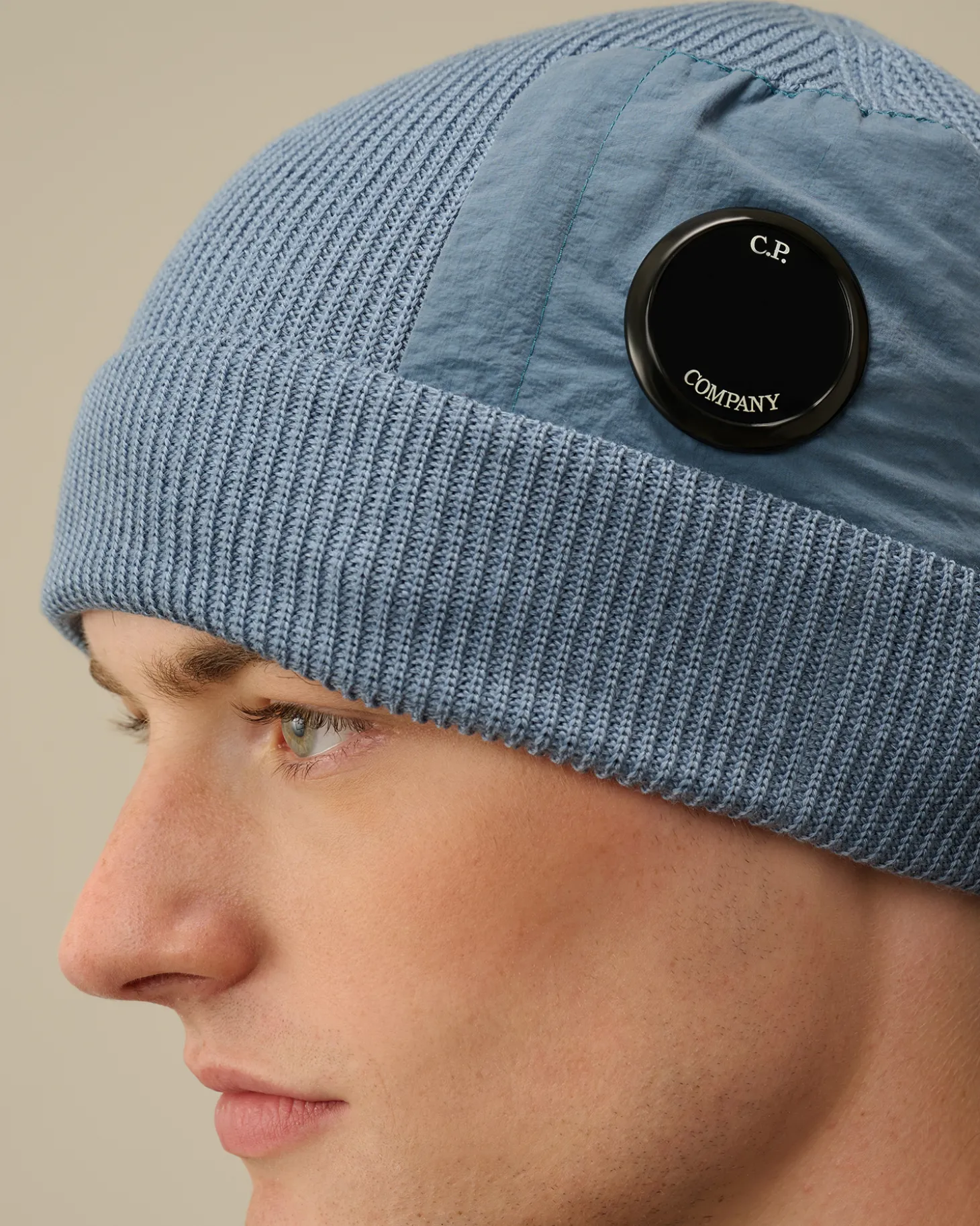 Extrafine Merino Wool Lens Beanie<C.P. Company Clearance