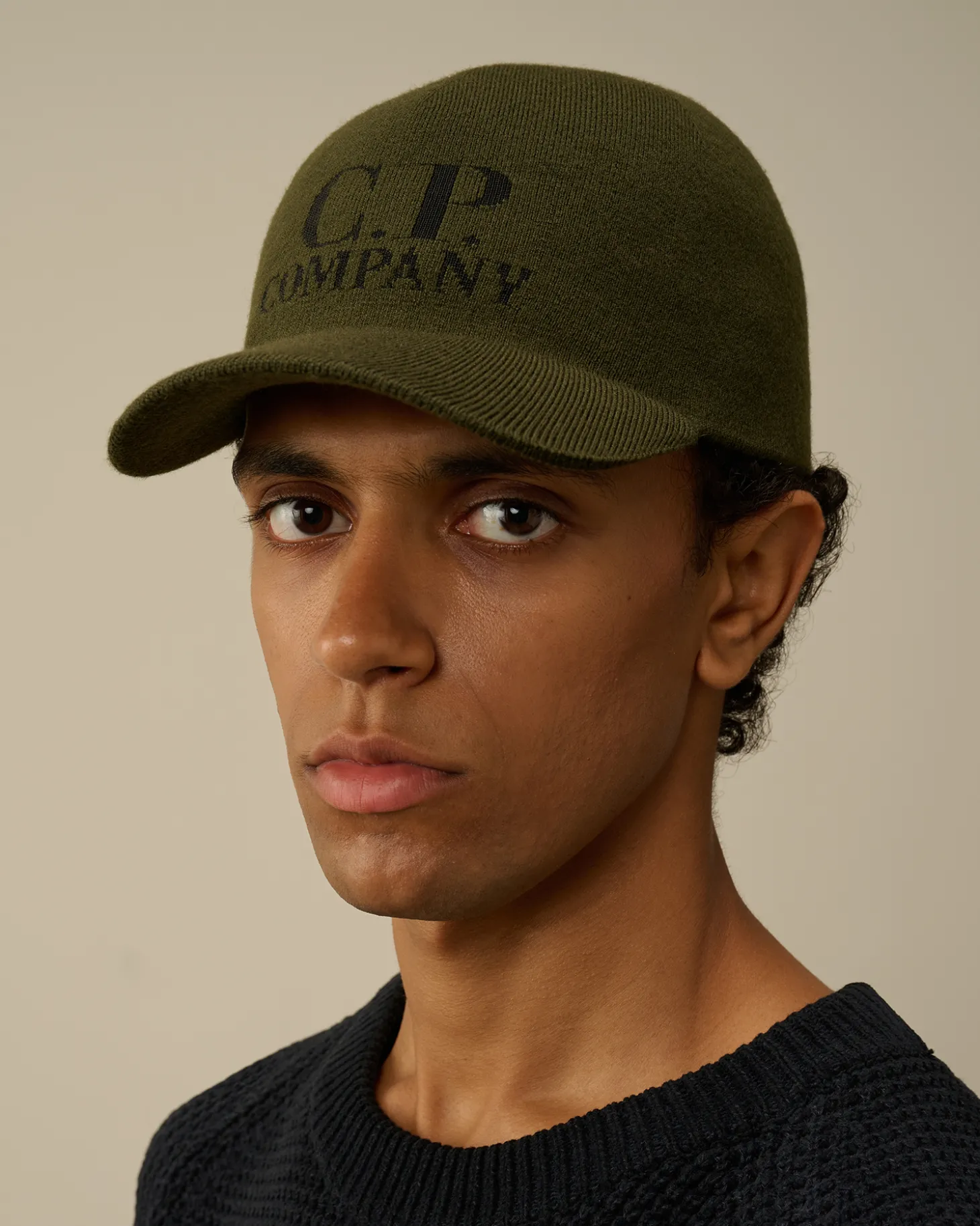 Extrafine Merino Wool Logo Cap<C.P. Company Sale