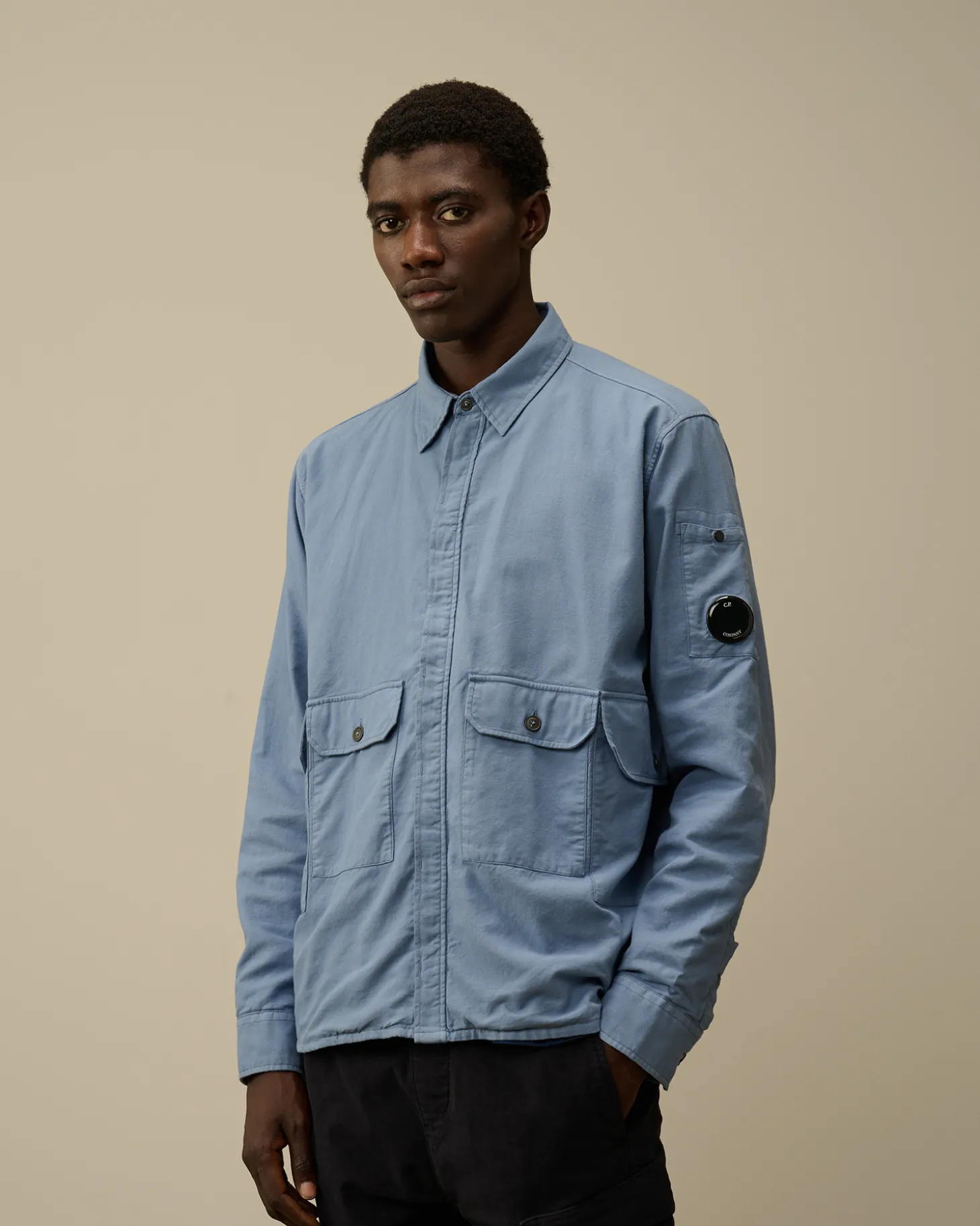 Flannel Lined Overshirt<C.P. Company Cheap