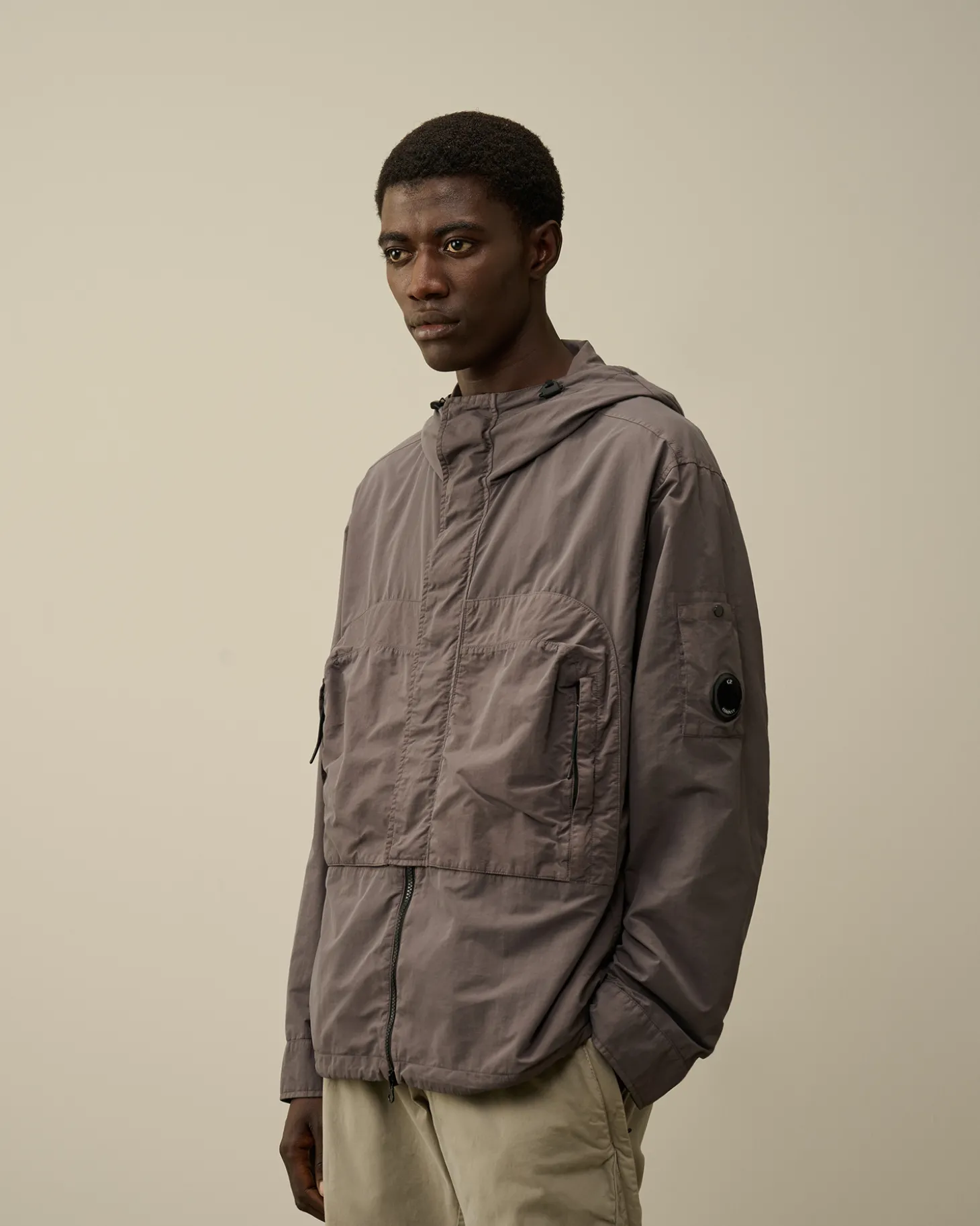 Flatt Nylon Hooded Overshirt<C.P. Company Cheap